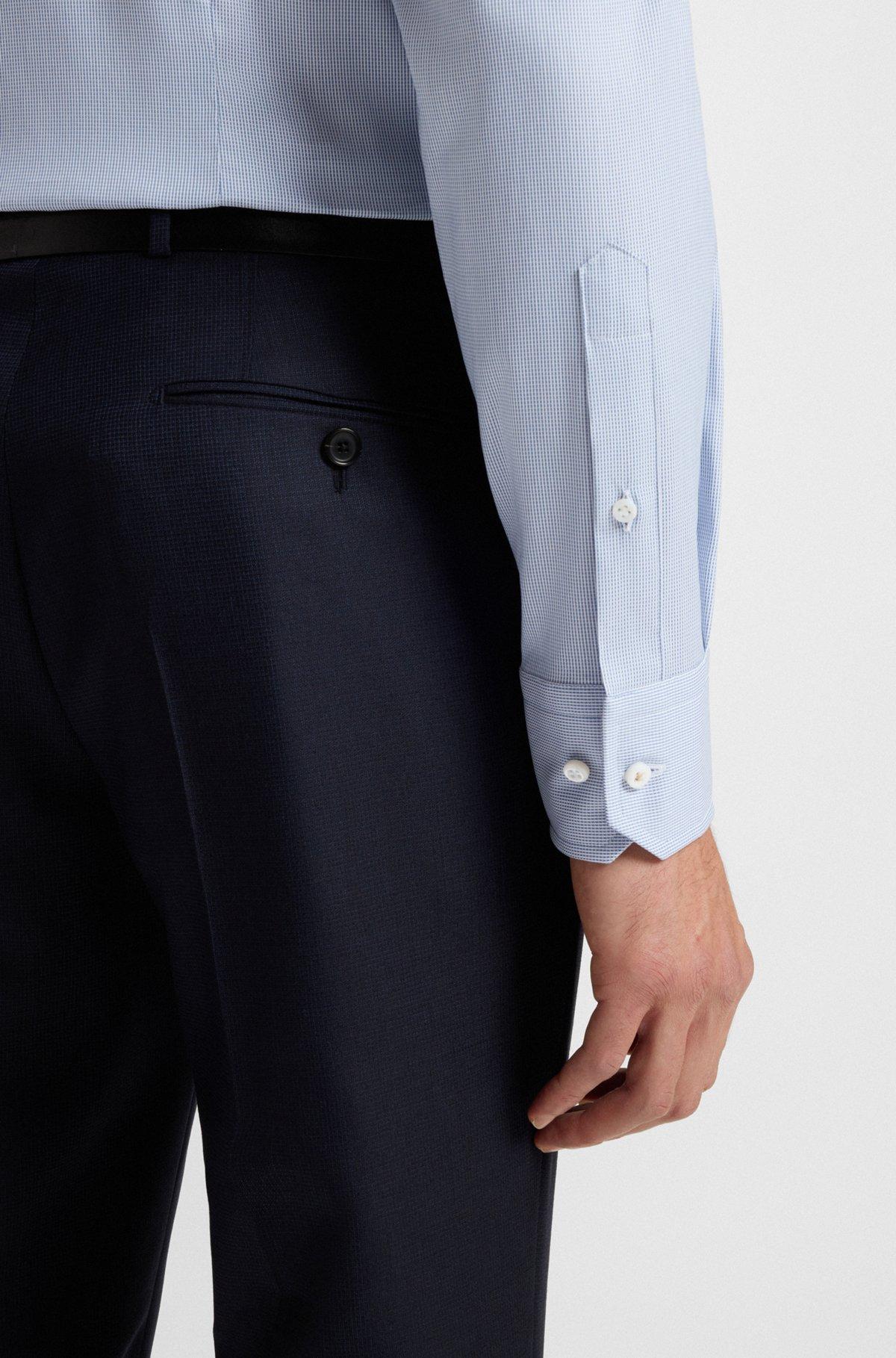 Slim-fit shirt in an Italian cotton blend Product Image