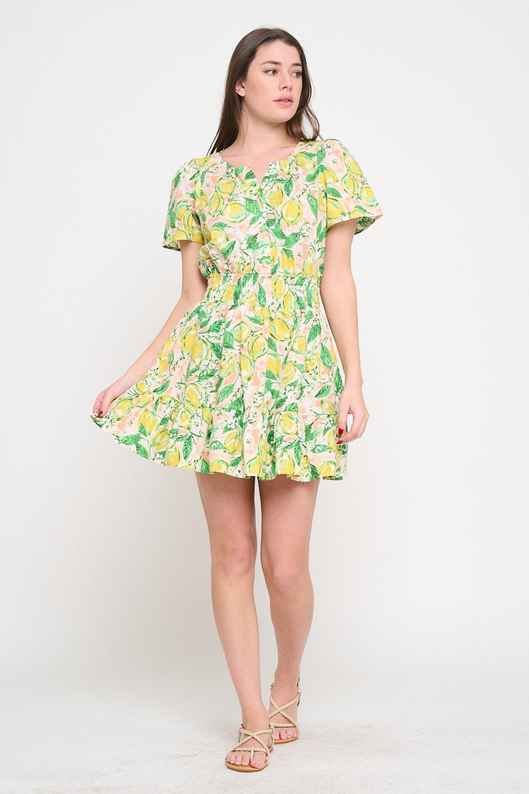Lemon Grove Bliss Short Dress Product Image