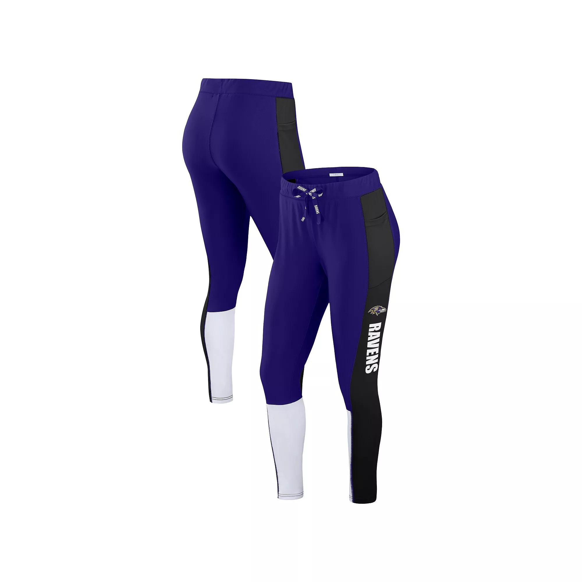 Women's WEAR by Erin Andrews Scarlet/Black San Francisco 49ers Color-Block Leggings,  Product Image