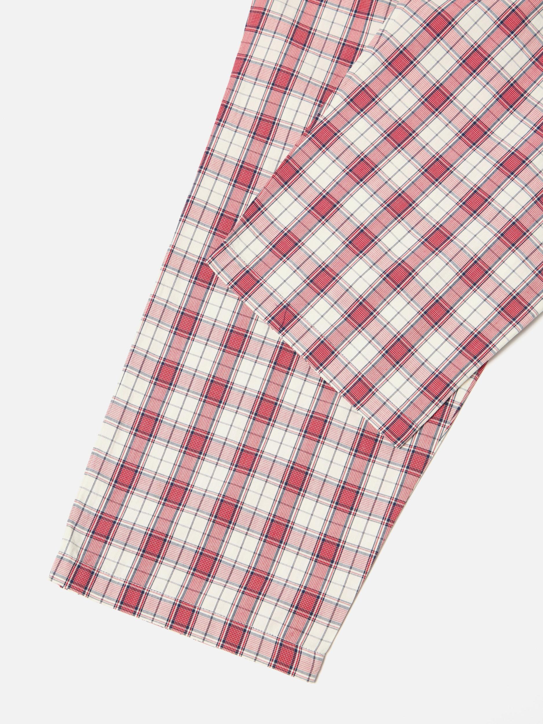 Red Cotton Check Pyjama Pant Product Image