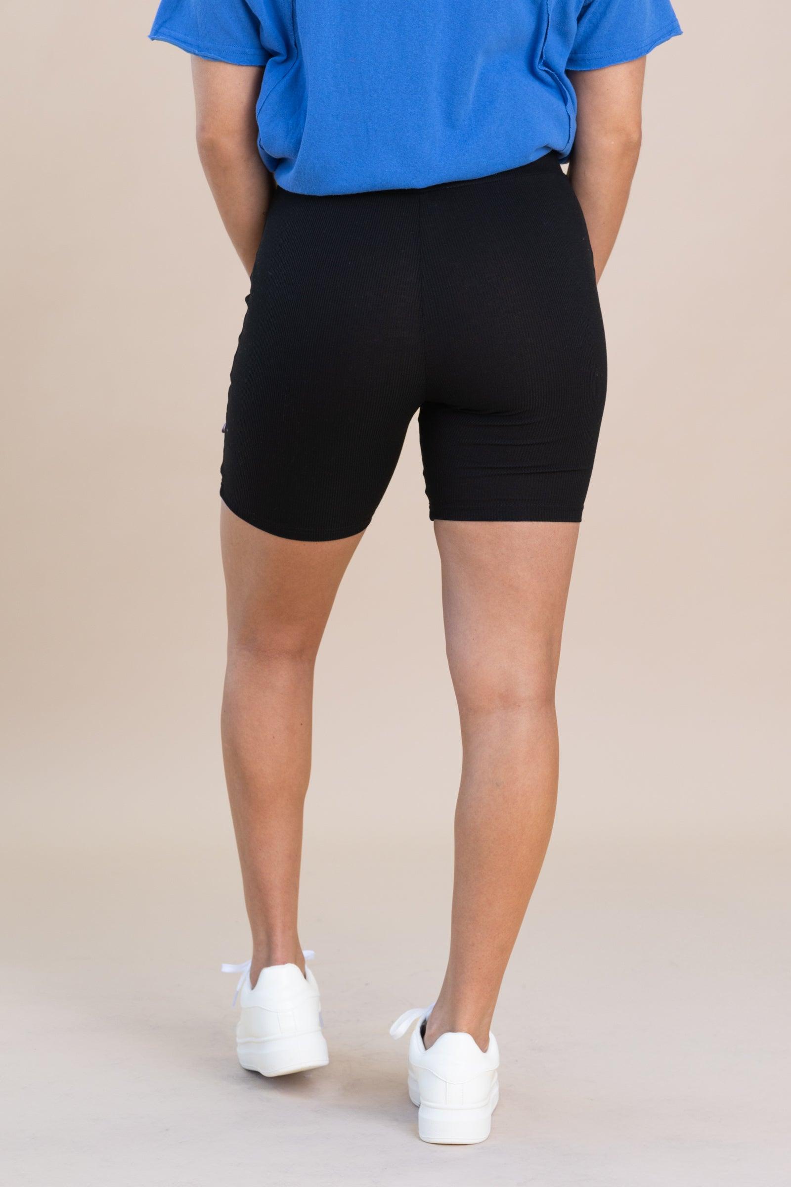 Black Active Basic Biker Shorts Product Image