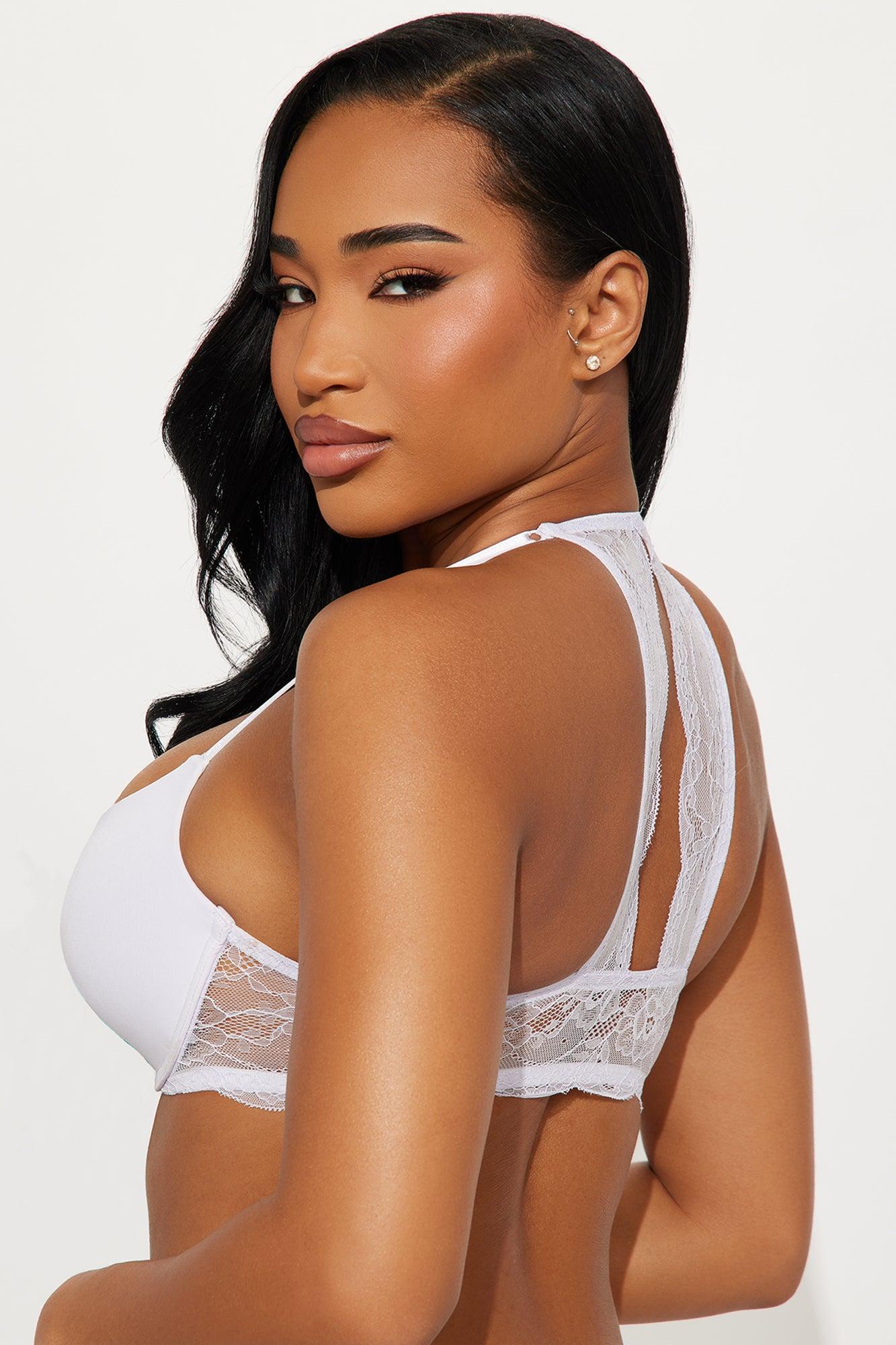 A Touch Of Lace Front Closure Mega Push Up Bra - Lavender Product Image