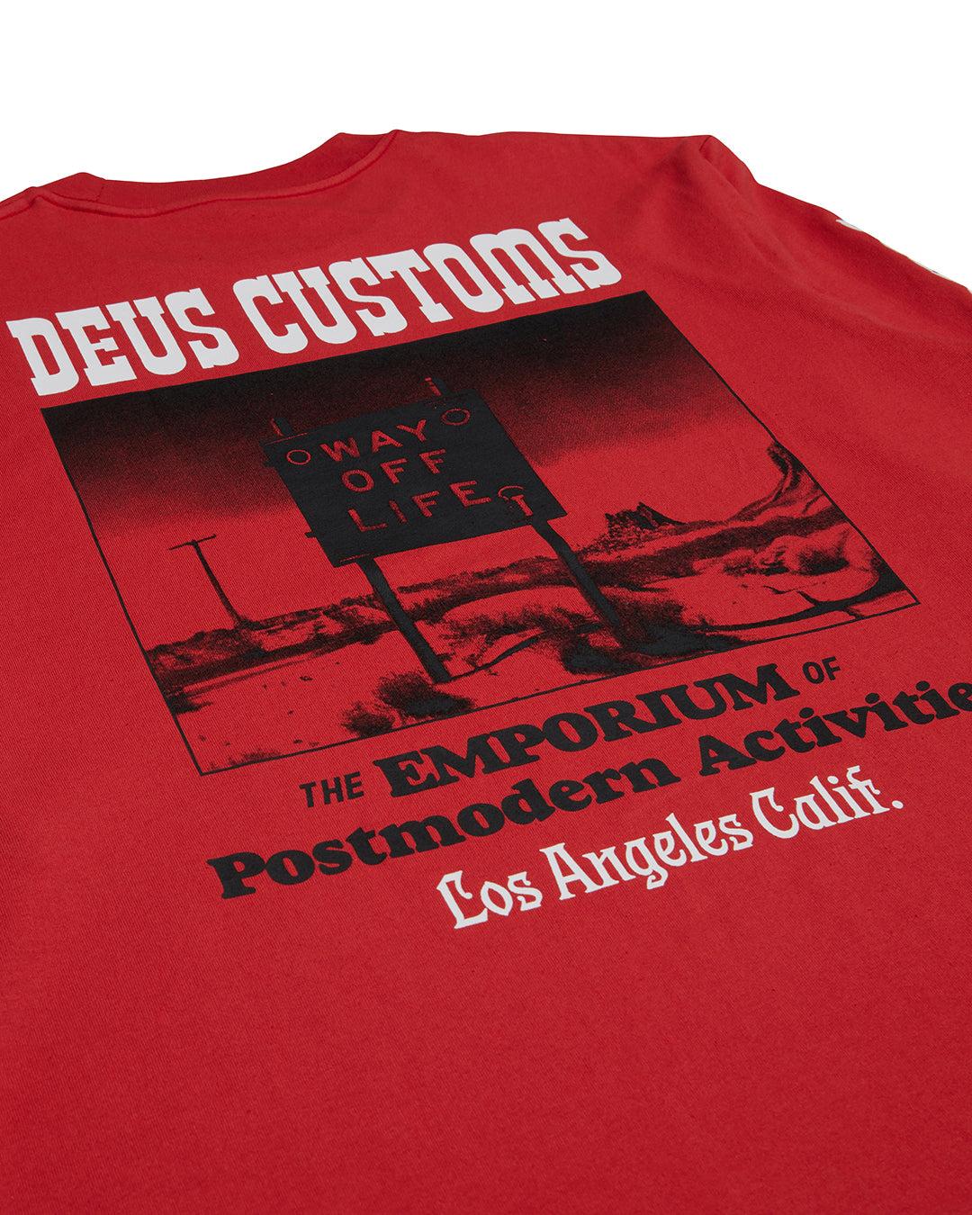 Way Off Long Sleeve Tee - Valiant Red Product Image