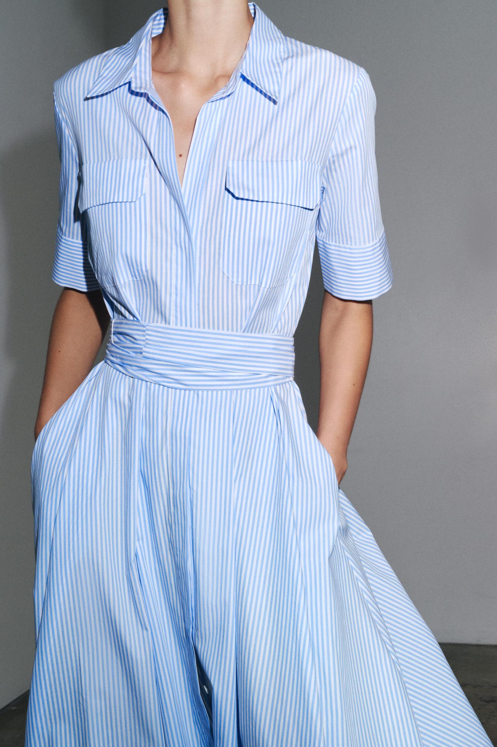ZW COLLECTION POPLIN SHIRT DRESS Product Image