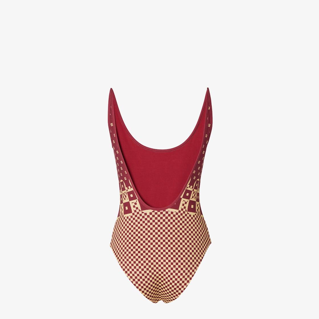 SwimsuitLycra® one-piece swimsuit with micro patchwork print Product Image