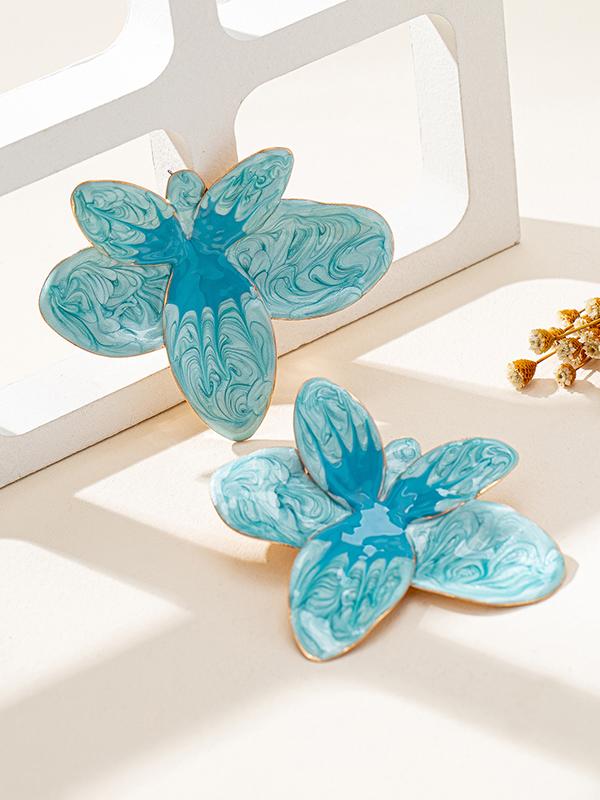 Flower Shape Drop Earrings Product Image