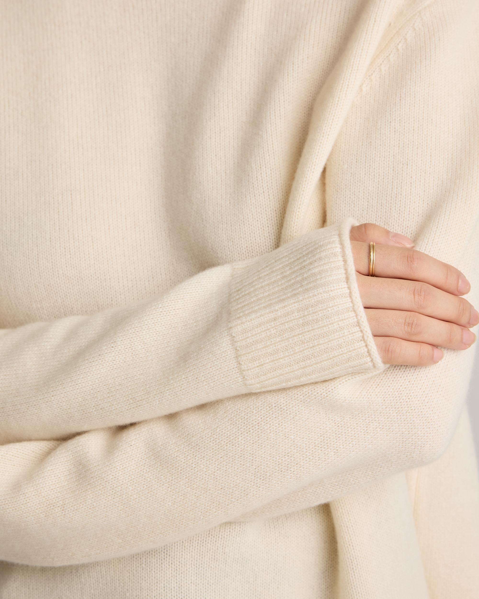 Quince | Women's Mongolian Cashmere Boxy Crewneck Sweater Size XS Product Image