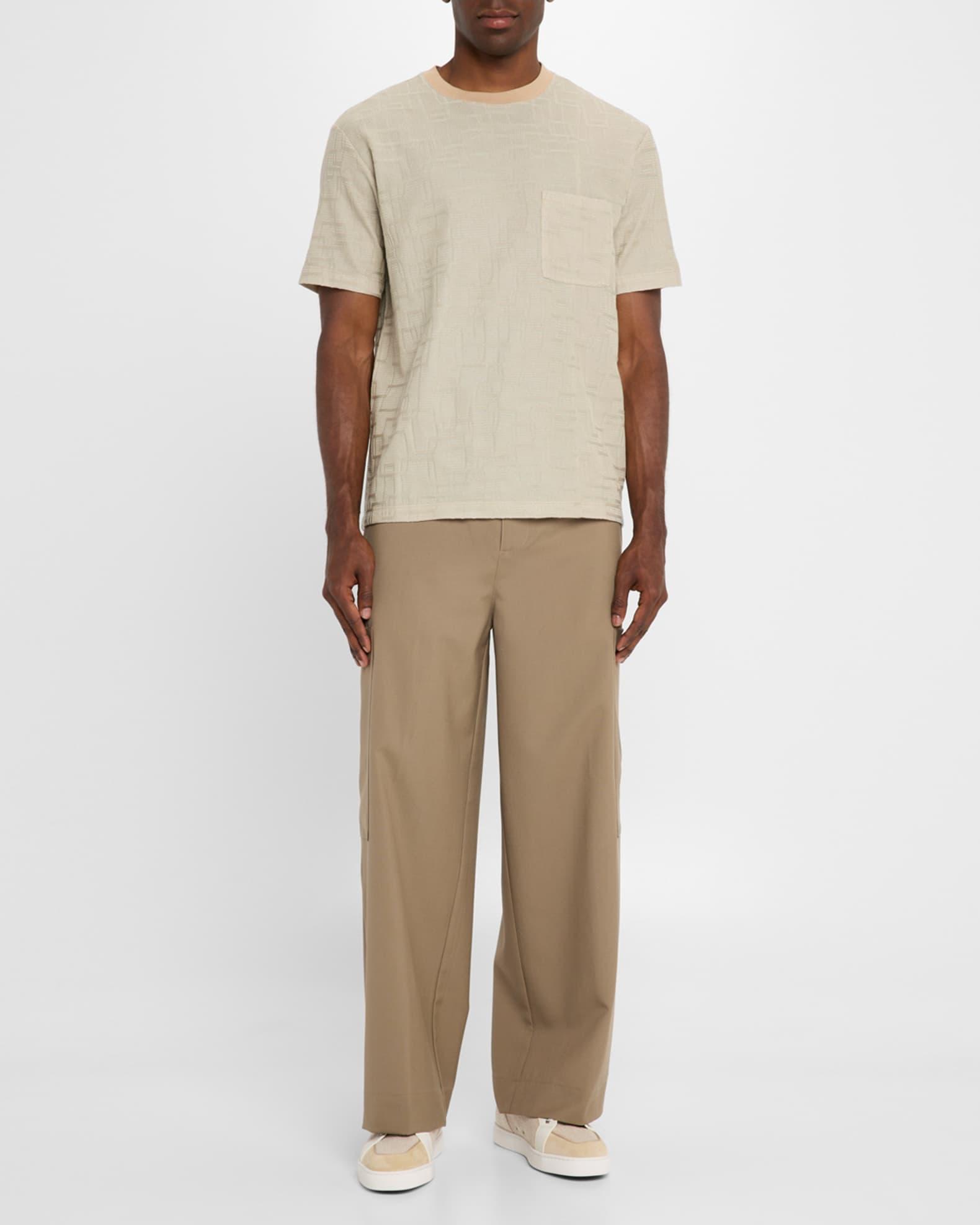 Men's Cotton Stitched Crewneck T-Shirt Product Image