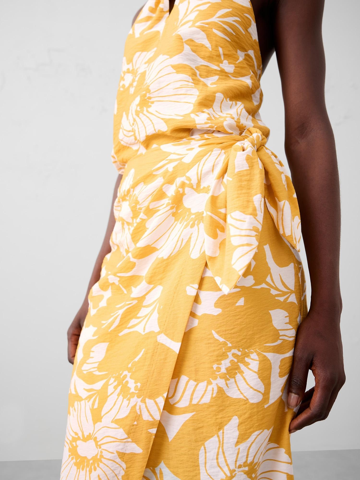 Faux-Wrap Midi Skirt Product Image