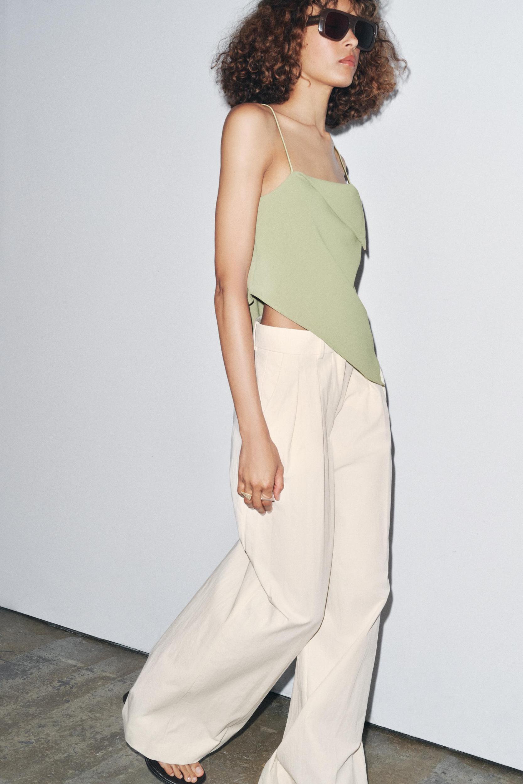 ASYMMETRIC CREPE TOP Product Image