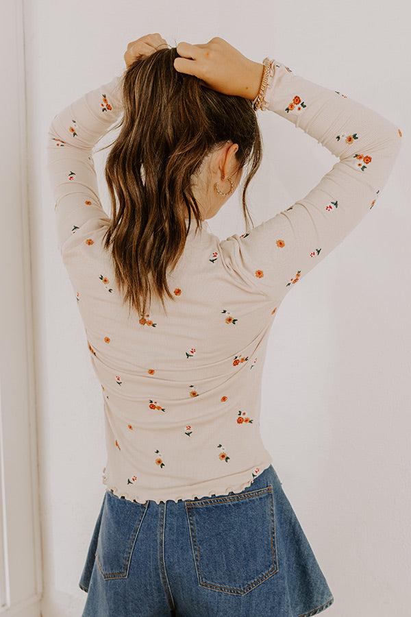 Meadow Melody Embroidered Top Product Image