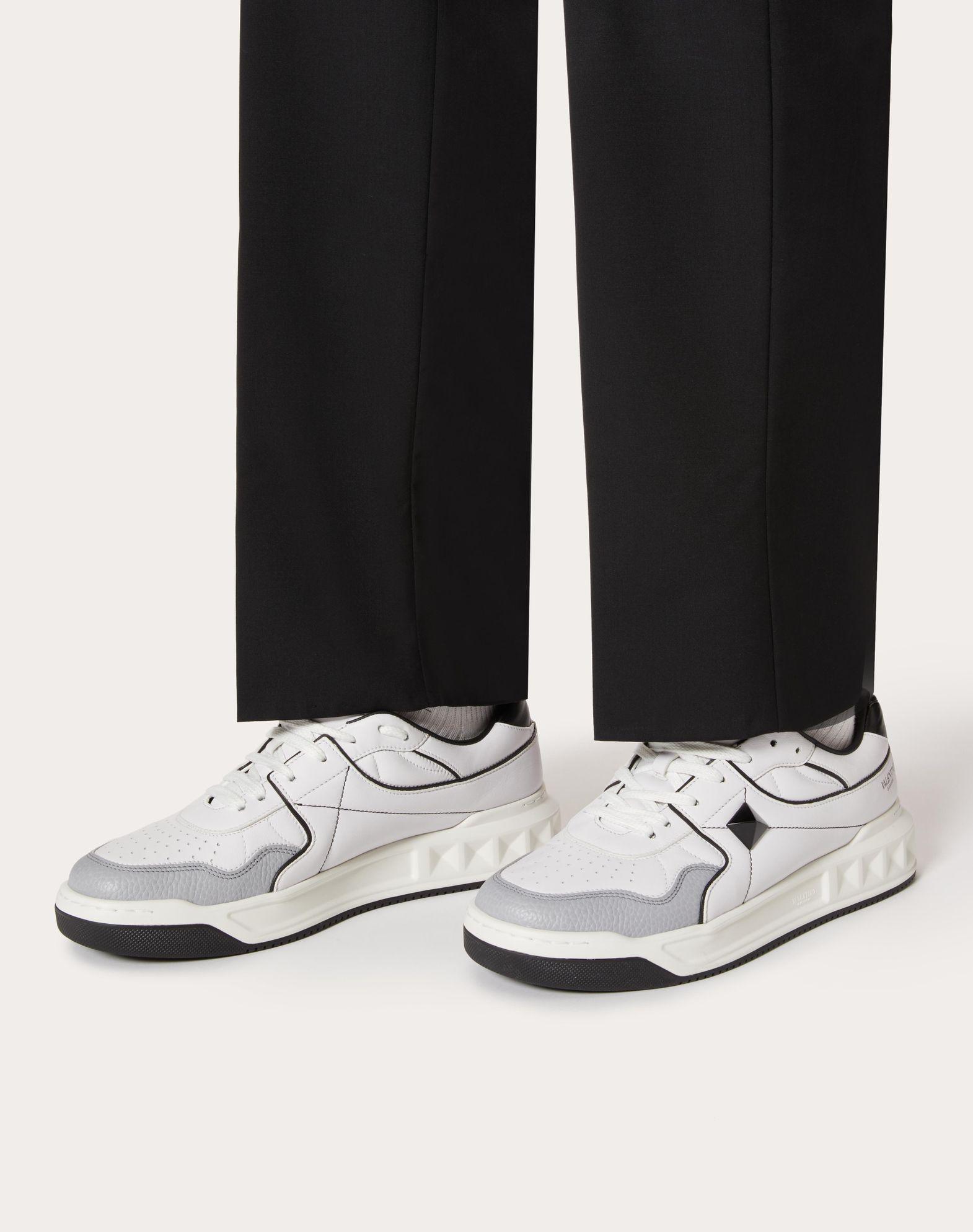 One Stud Low-Top Nappa Sneaker  Product Image