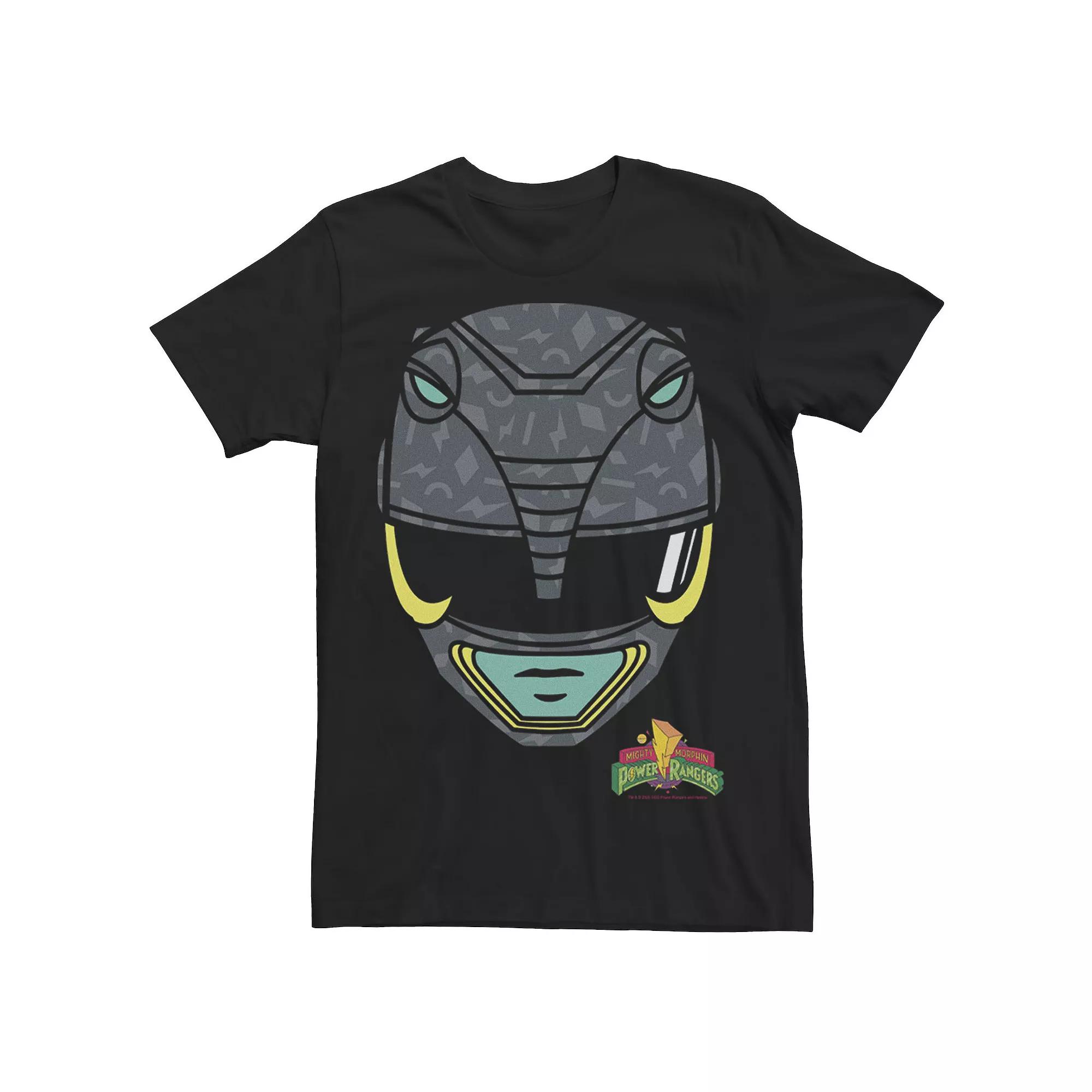 Big & Tall Power Rangers Black Ranger Big Face Tee, Men's,  Product Image