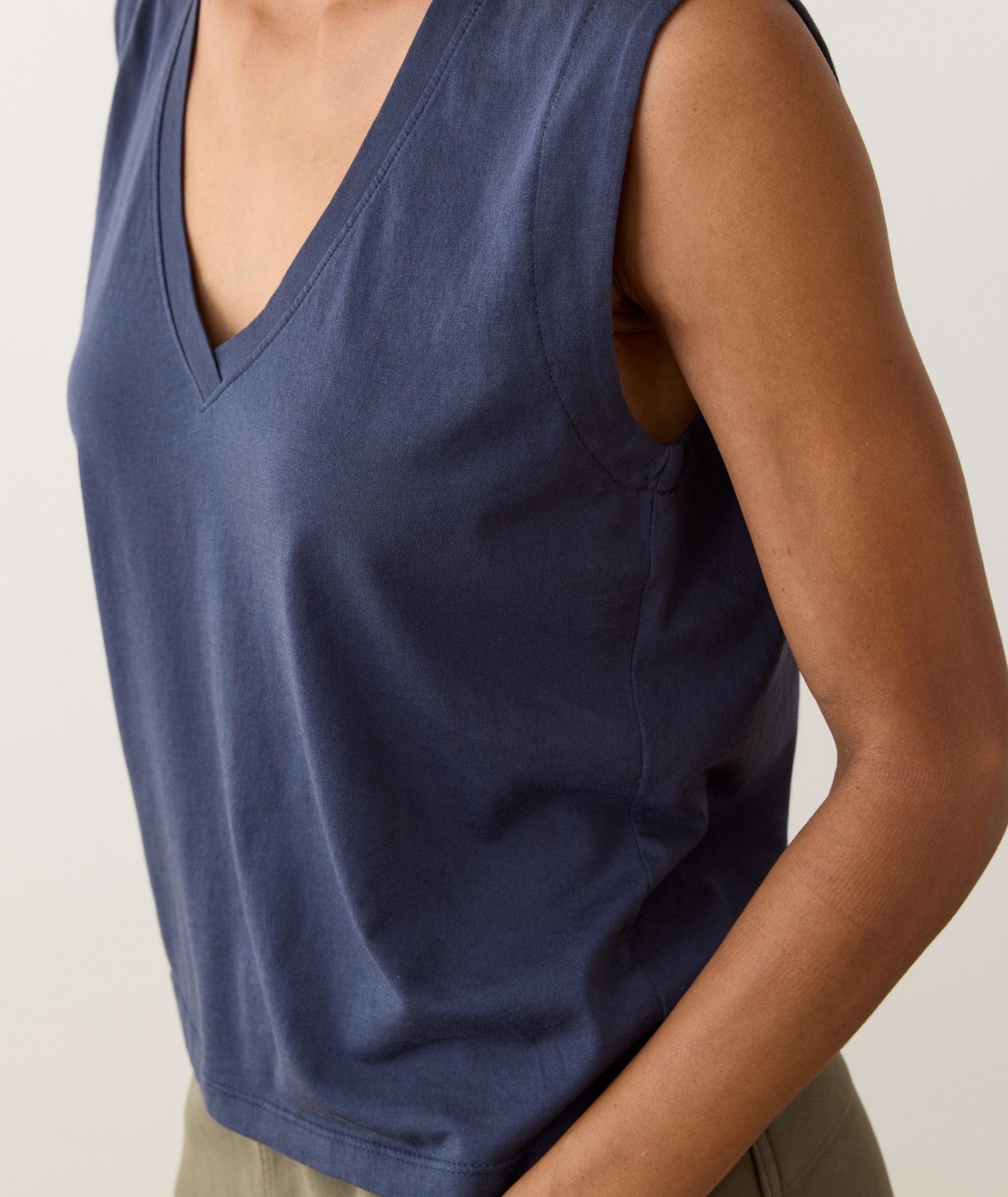 Pima Tissue V-Neck Tank Product Image