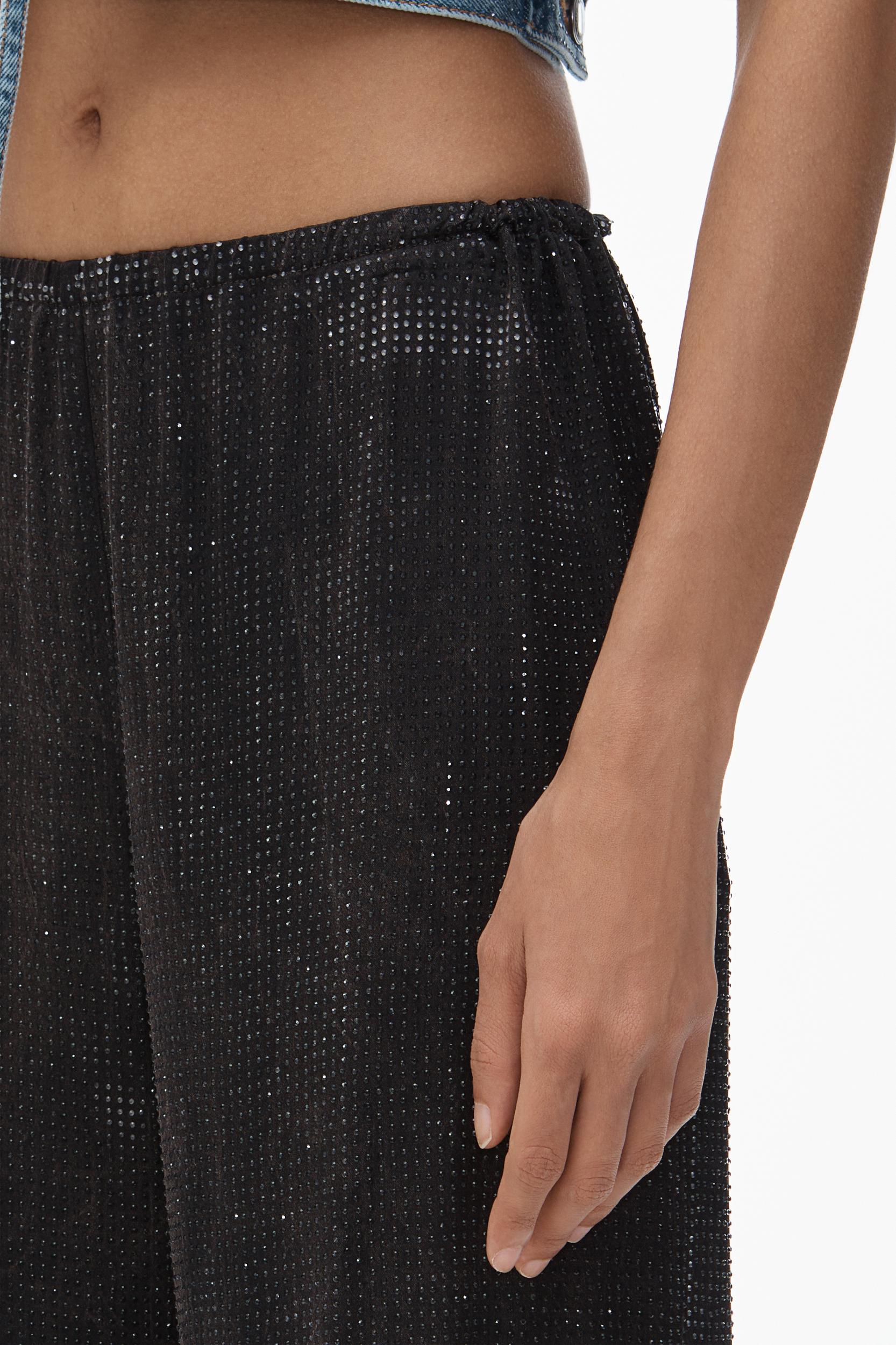 Crystal Hotfix Slim Relaxed-fit Pants Product Image