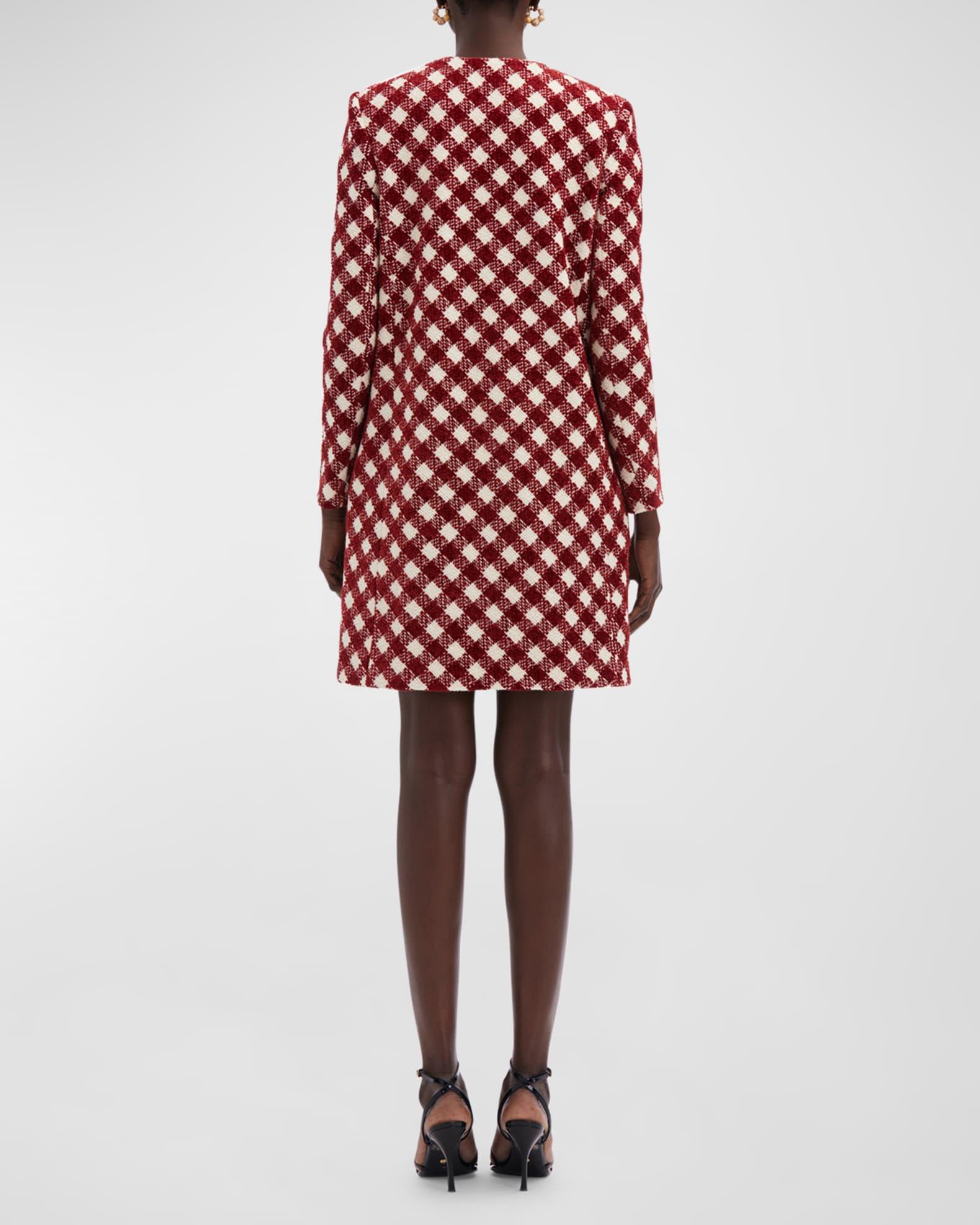 Chenille Check Tweed Over Coat Product Image