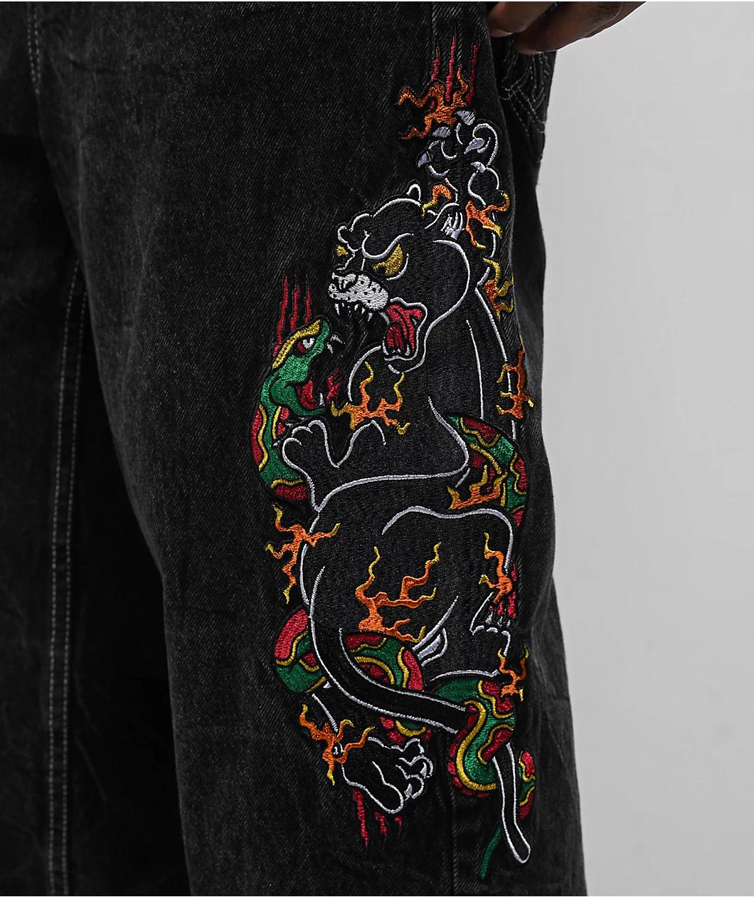 Ninth Hall Ambush Panther Black Wash Jeans Product Image