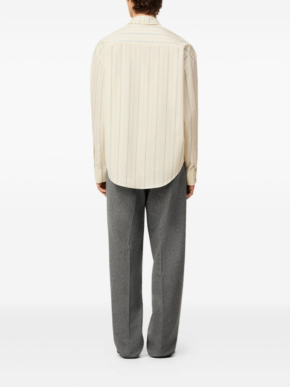 striped button-up shirt Product Image