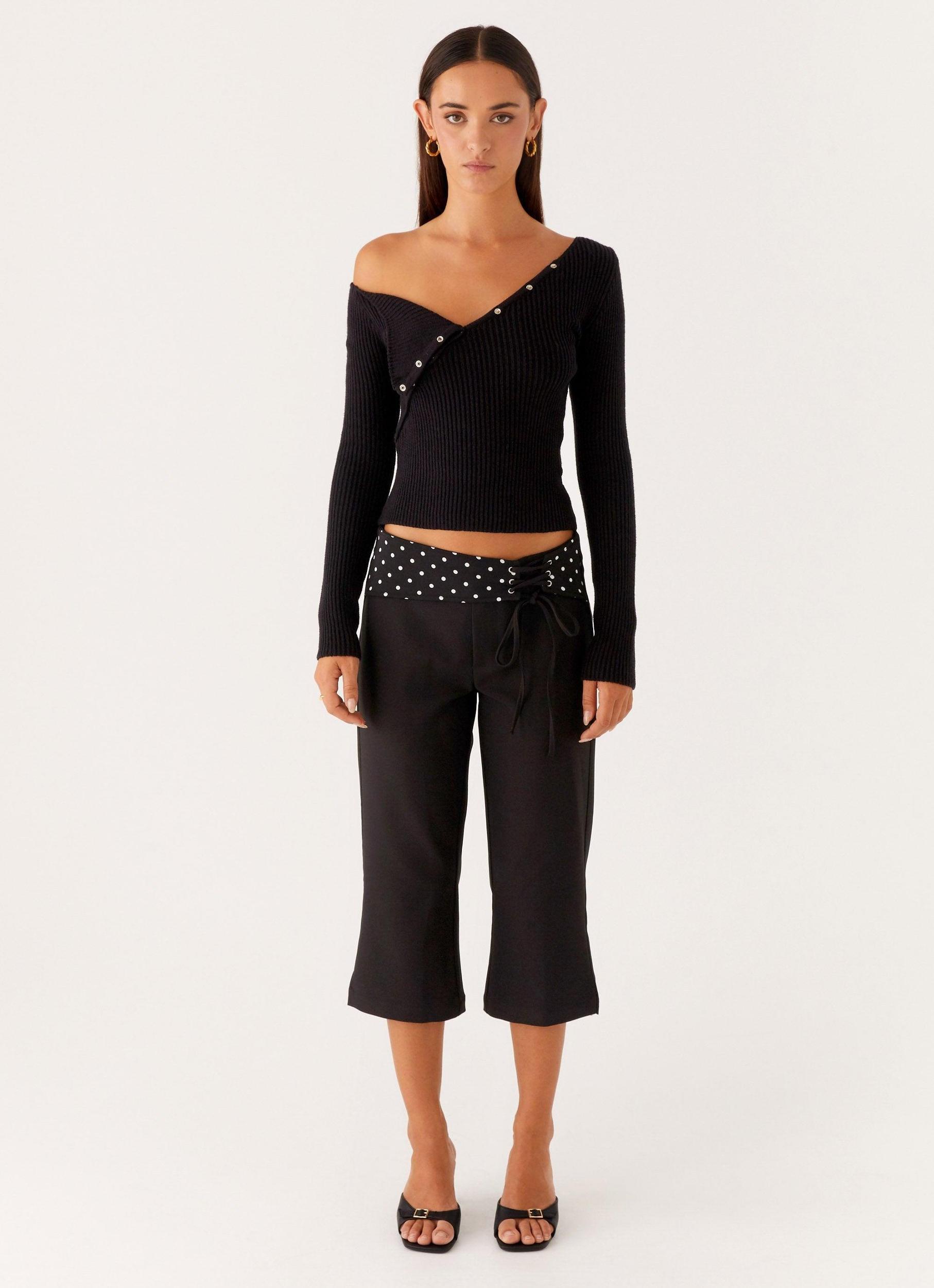 Waverly Knit Top - Black Product Image
