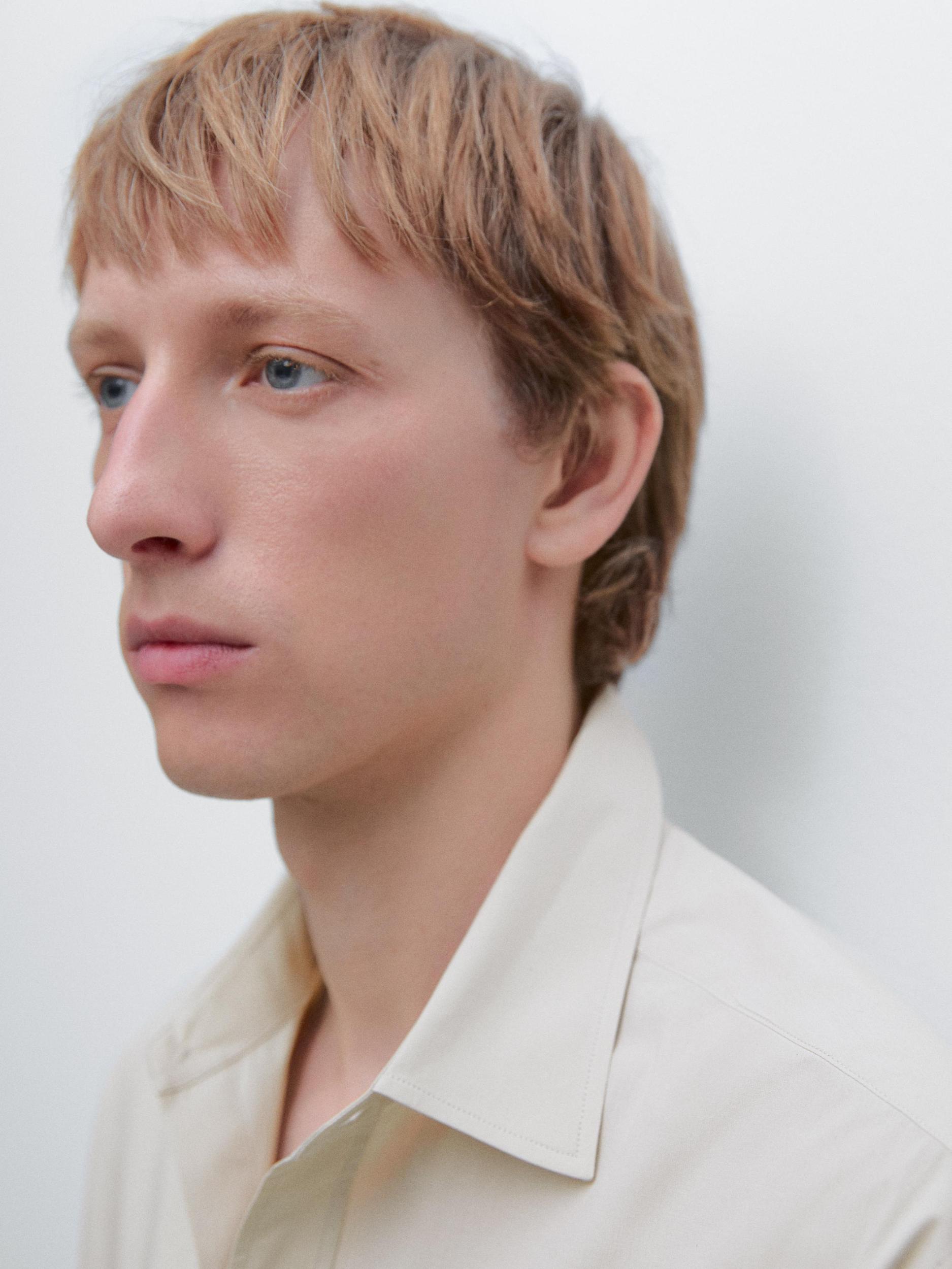 Regular-fit 100% cotton shirt Product Image