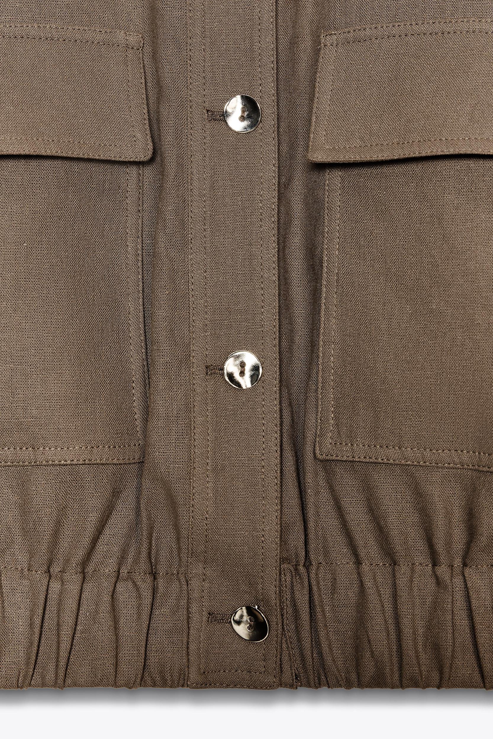 LINEN FULL SLEEVE JACKET Product Image