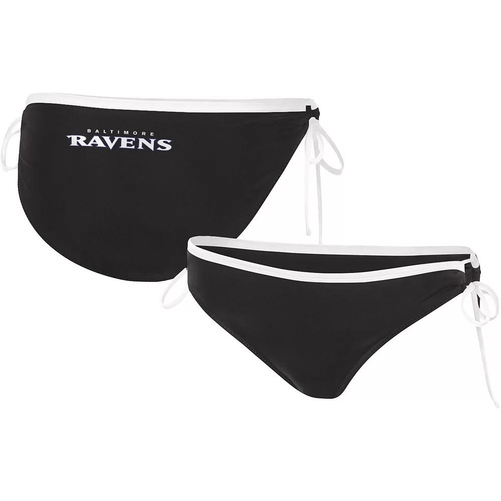 Women's G-III 4Her by Carl Banks Black Baltimore Ravens Perfect Match Bikini Bottom,  Product Image