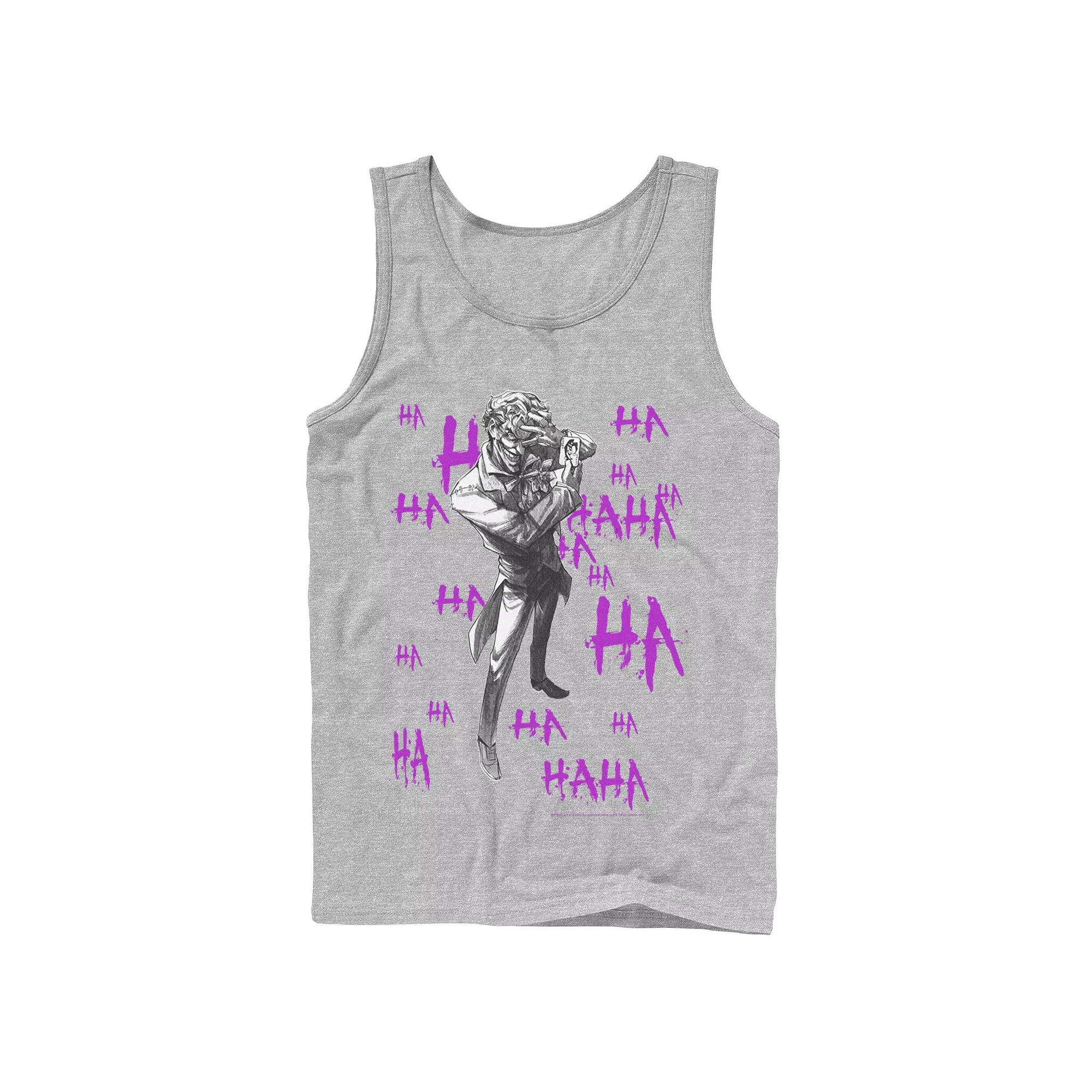 Men's DC Comics Joker HAHAHA Portrait Tank Top,  Product Image