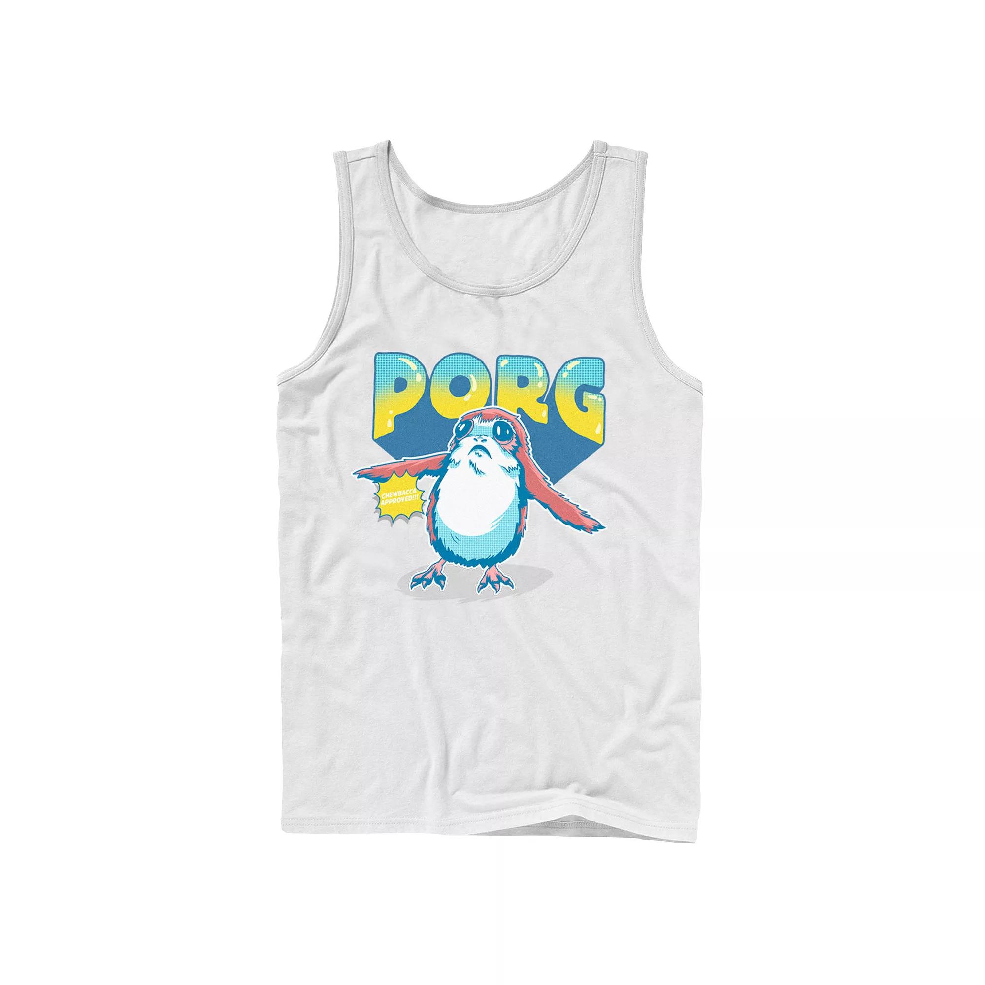 Men's Star Wars Porg Chewbacca Approved Comic Portrait Tank Top,  Product Image