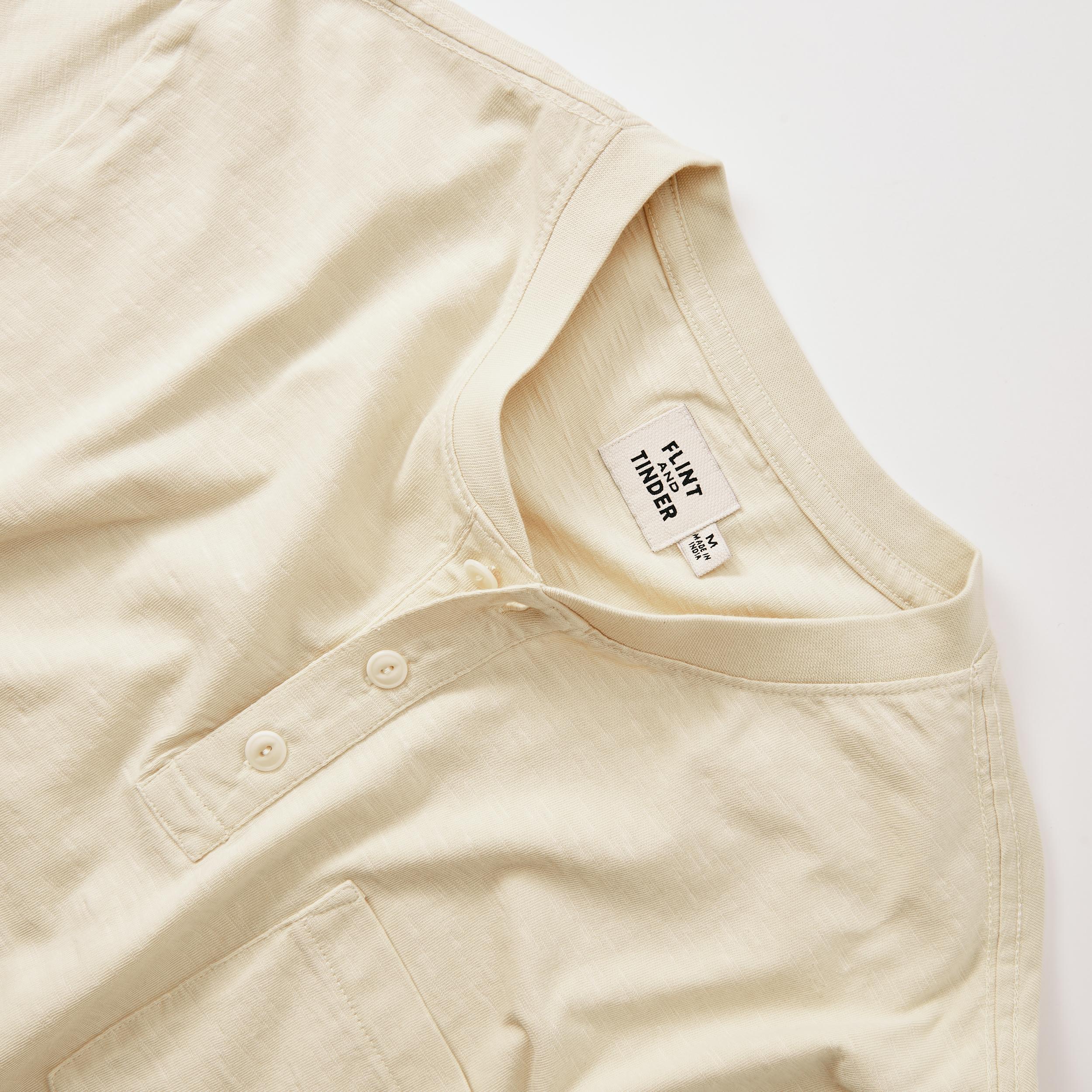 Slub Jersey Short Sleeve Henley Product Image