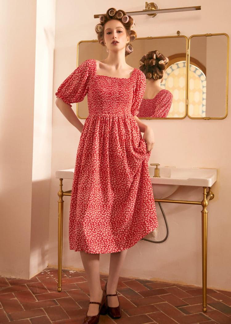 Lilting Love Short Sleeve Babydoll Dress Product Image