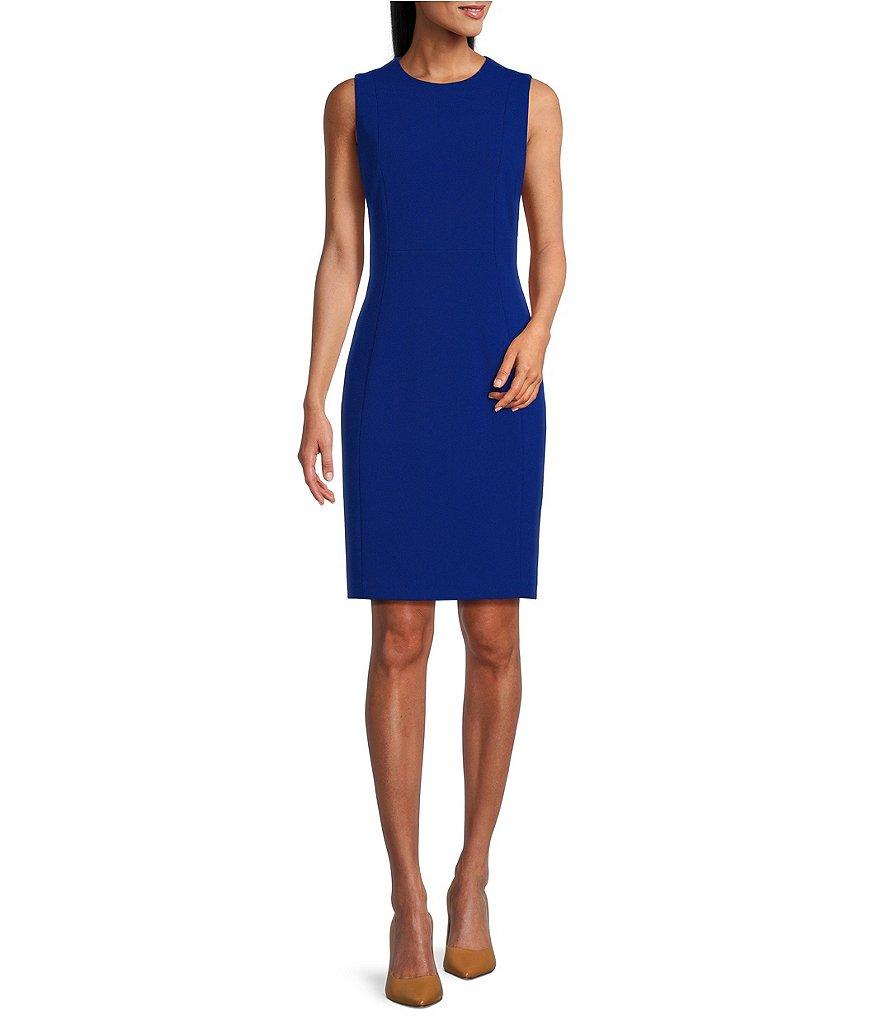 Investments Scuba Crepe Sleeveless Sheath Dress Product Image