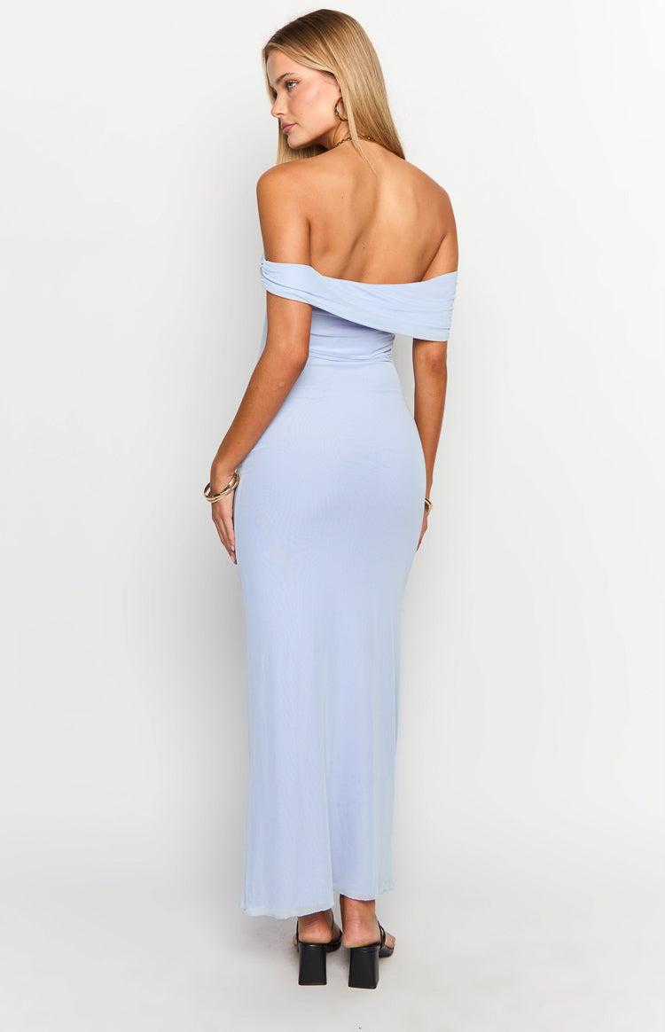 Vino Lilac Off The Shoulder Maxi Dress Product Image