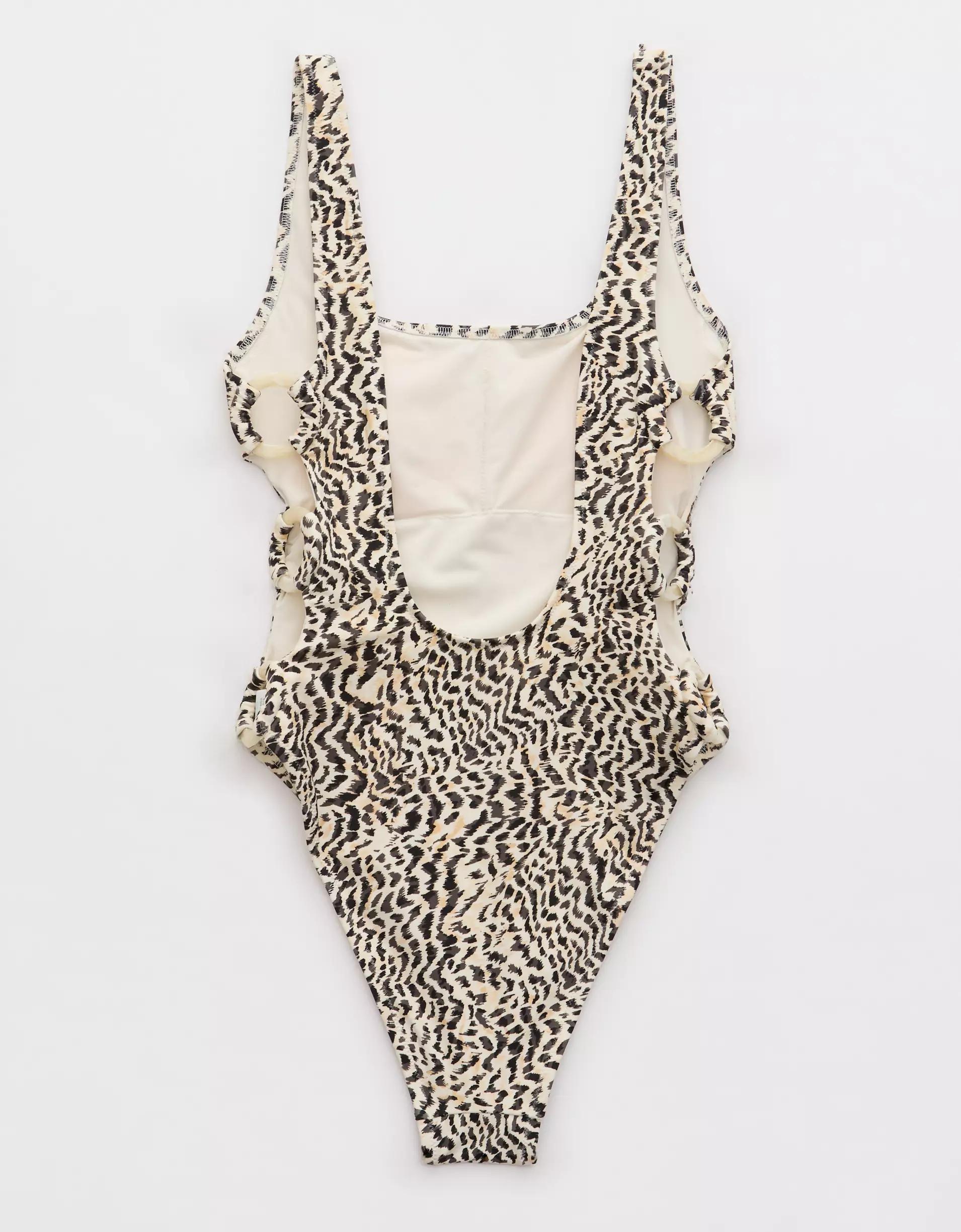 Aerie High Cut Scoop One Piece Swimsuit Product Image
