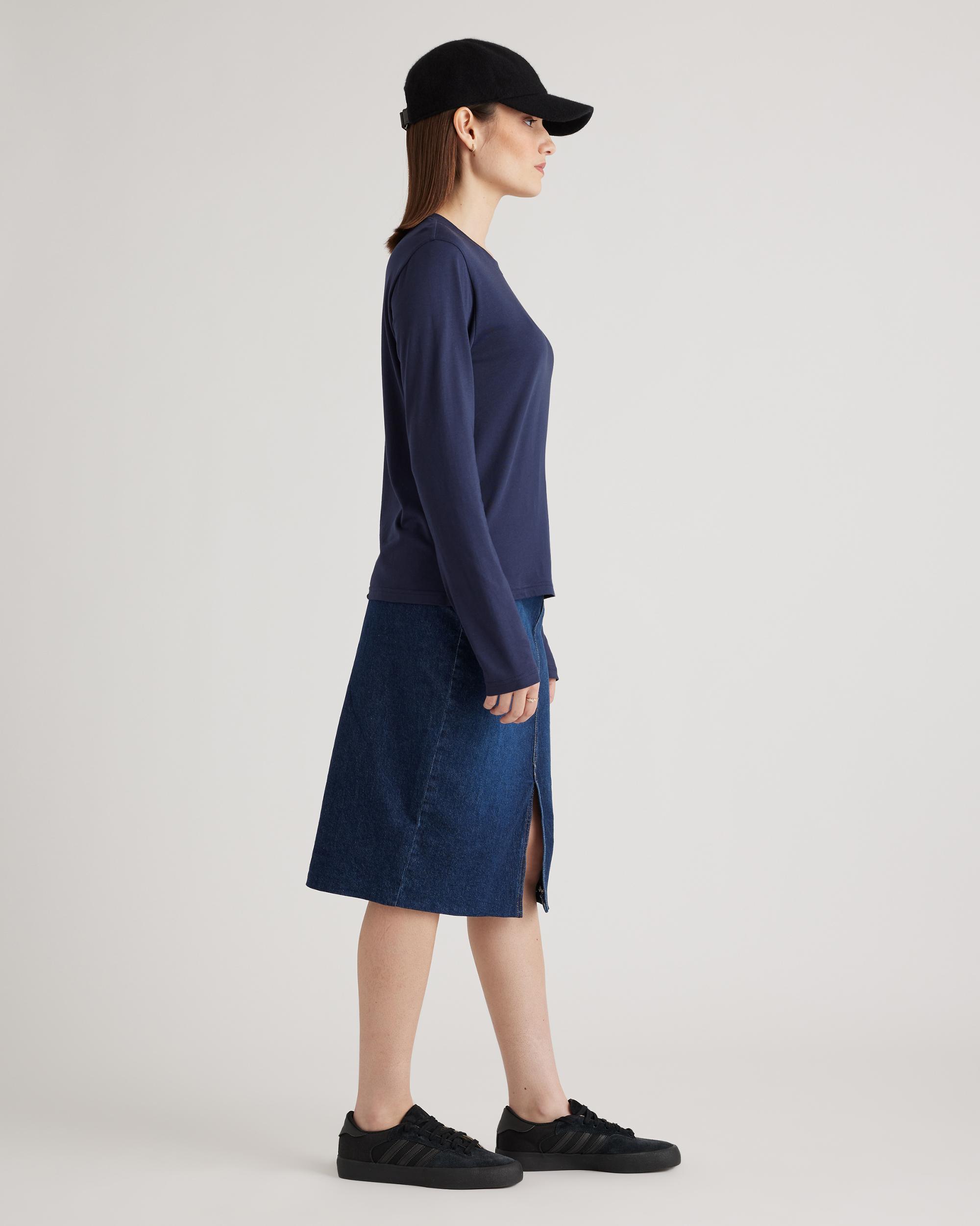 Quince | Women's Cotton Modal Relaxed Long Sleeve T-Shirt Cotton/Modal Product Image