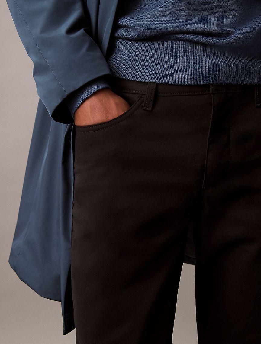 Calvin Klein Mens Slim Move 5-Pocket Pant - Grey Product Image