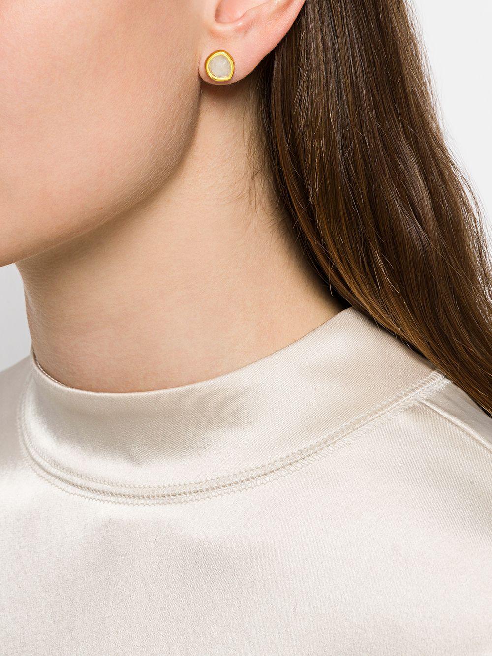 Siren Stud Moonstone earrings Product Image