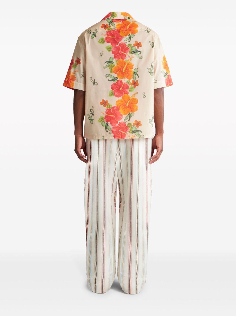 floral-print cotton shirt Product Image