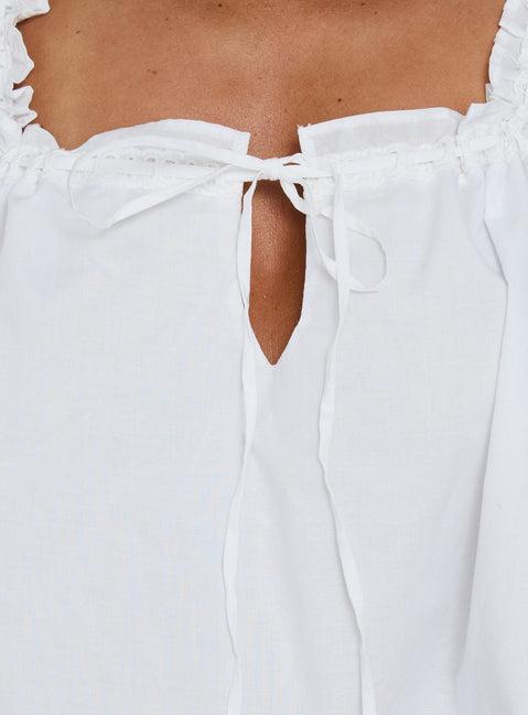 Swing Mini Dress White Petite Product Image