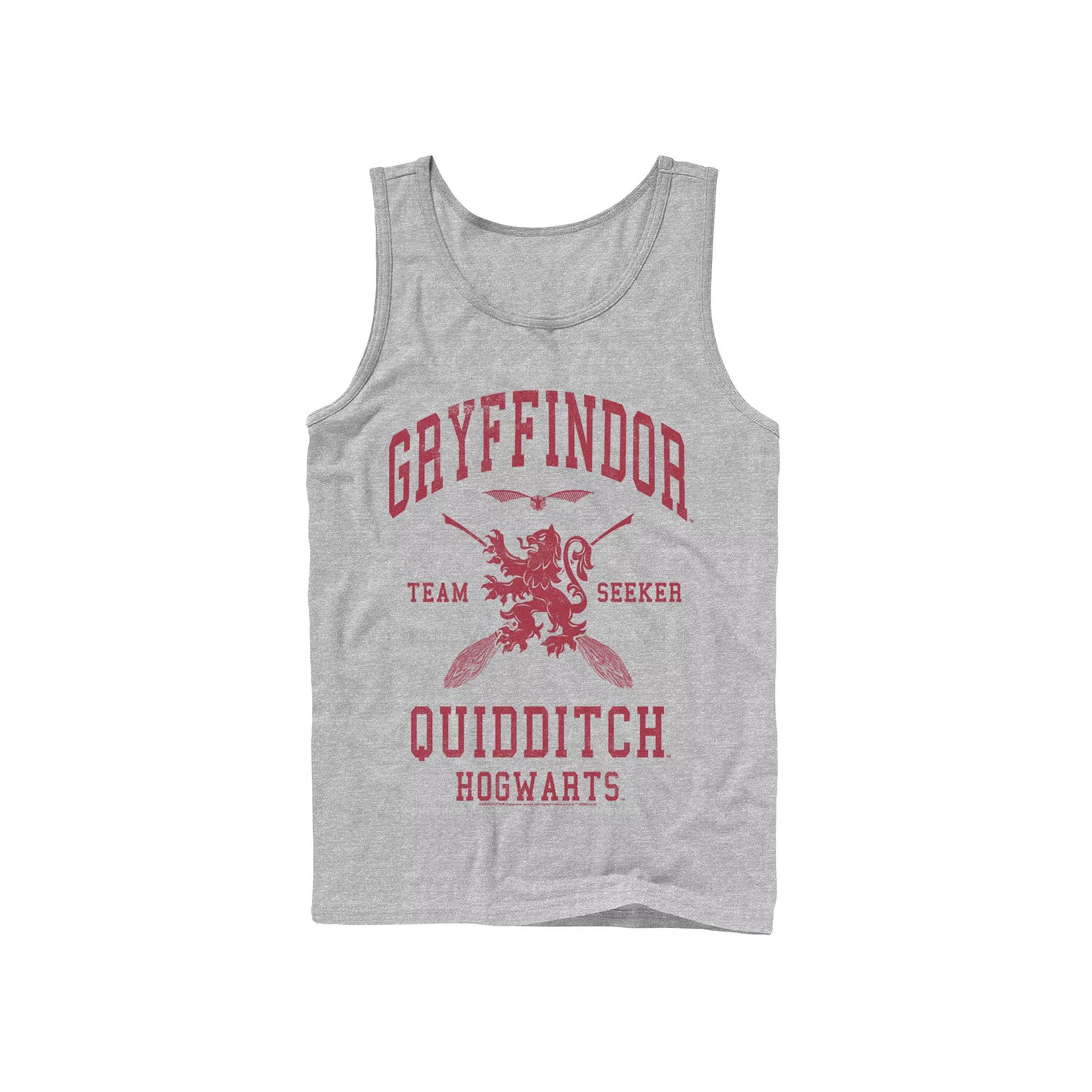 Men's Harry Potter Deathly Hallows 2 Gryffindor Quidditch Tank Top,  Product Image
