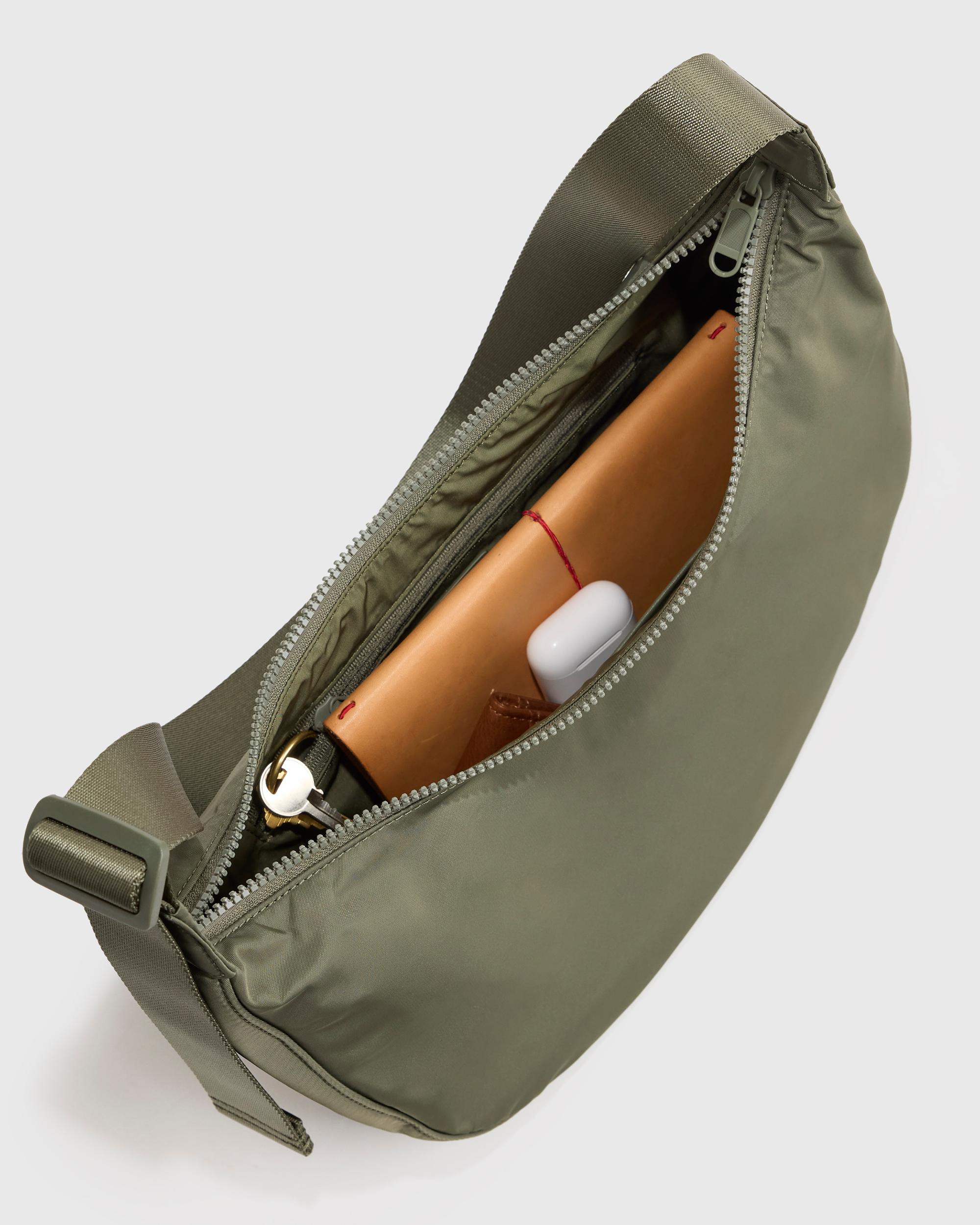 Quince | Women's Revive Nylon Crescent Shoulder Bag Product Image