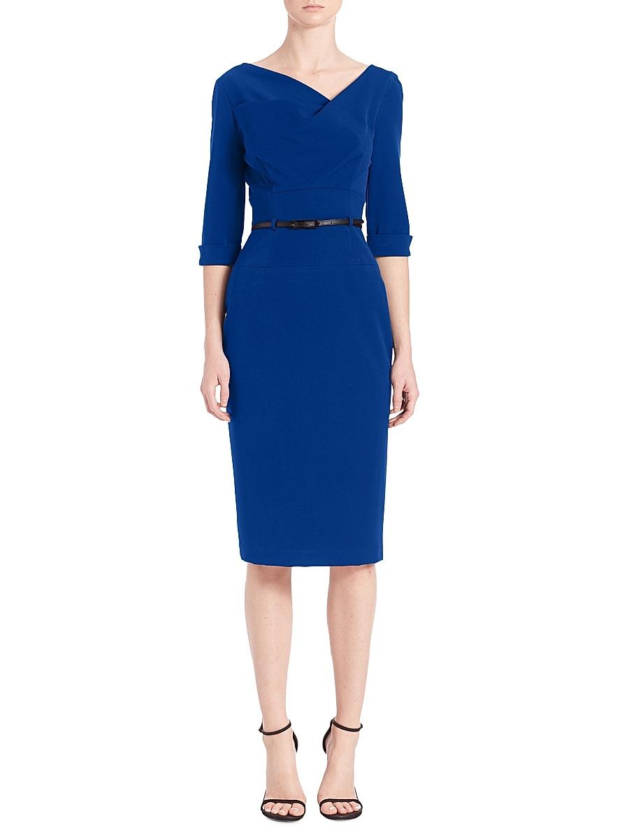 Womens Jackie O Three-Quarter Sleeve Dress Product Image