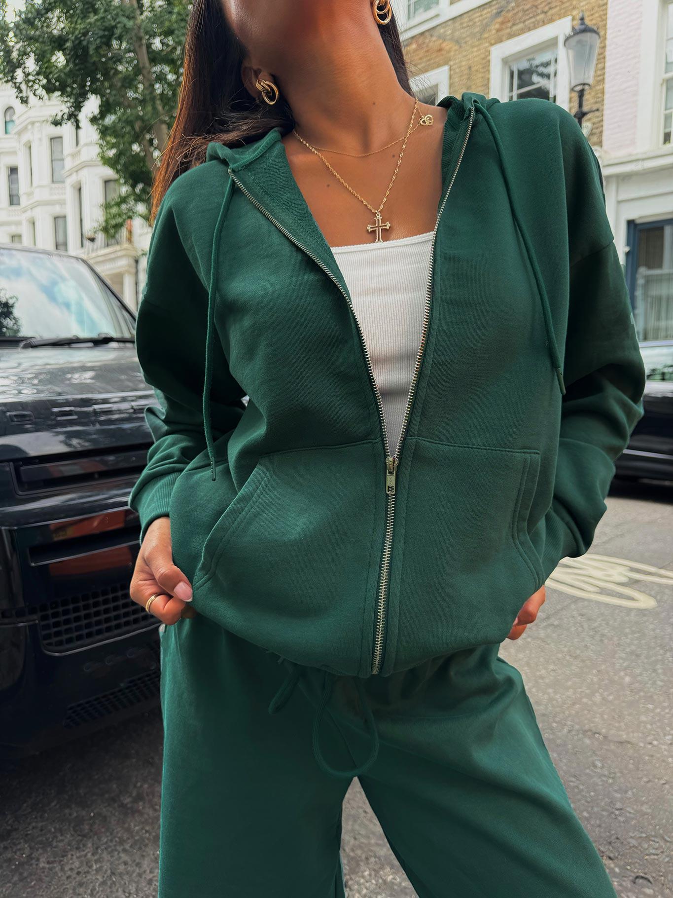 All Day Oversized Hoodie Green Product Image