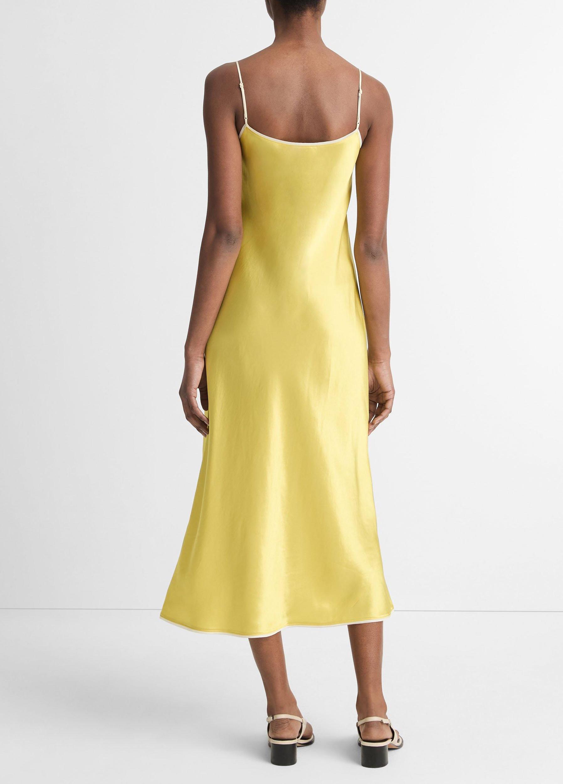 Satin Tipped Slip Dress Product Image