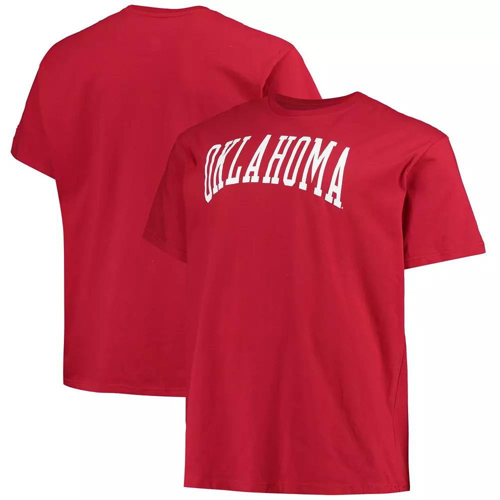 Men's Champion Crimson Oklahoma Sooners Big & Tall Arch Team Logo T-Shirt, Size: 2XB, Red Product Image