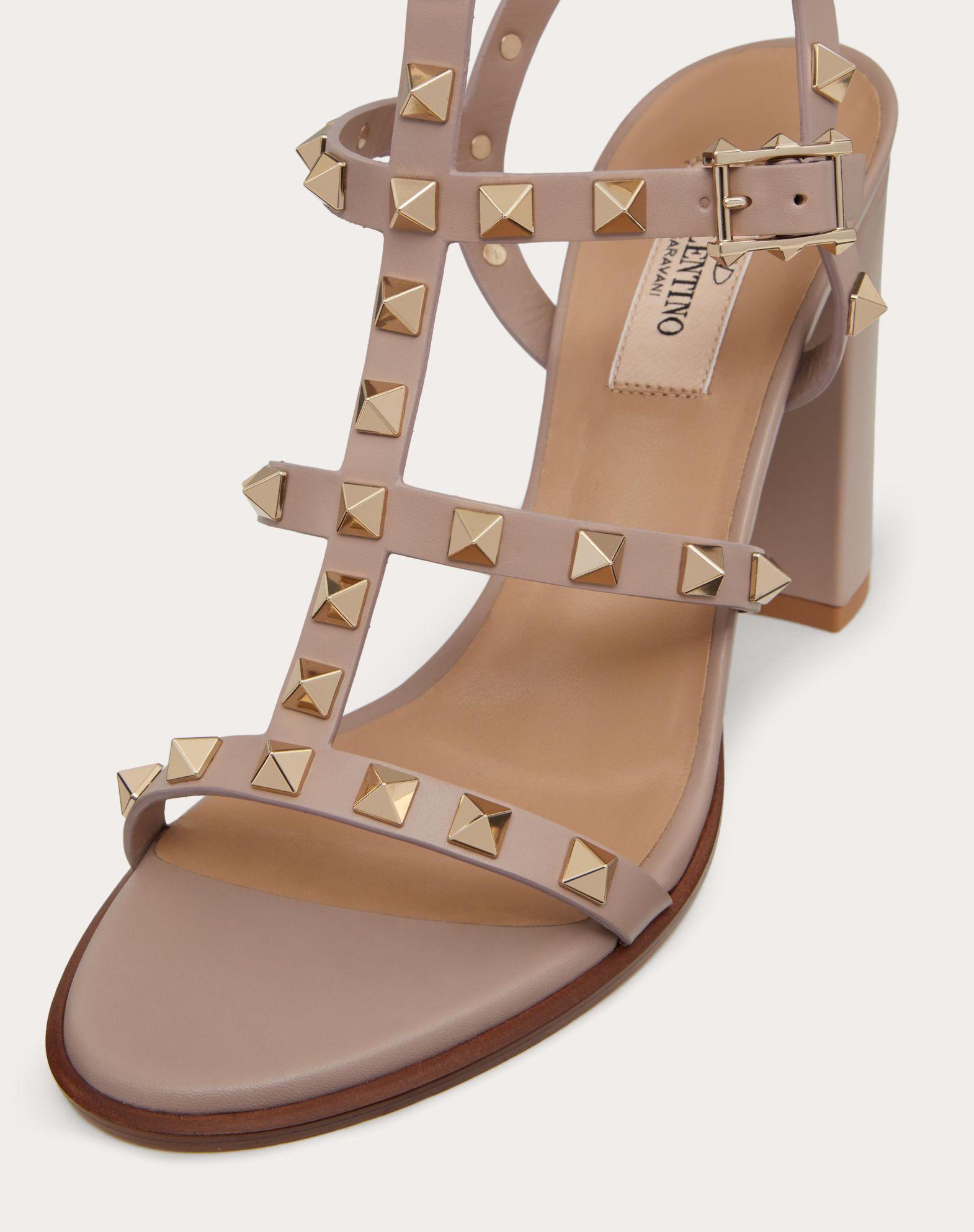 Rockstud Ankle Strap Sandal 90 Mm Product Image