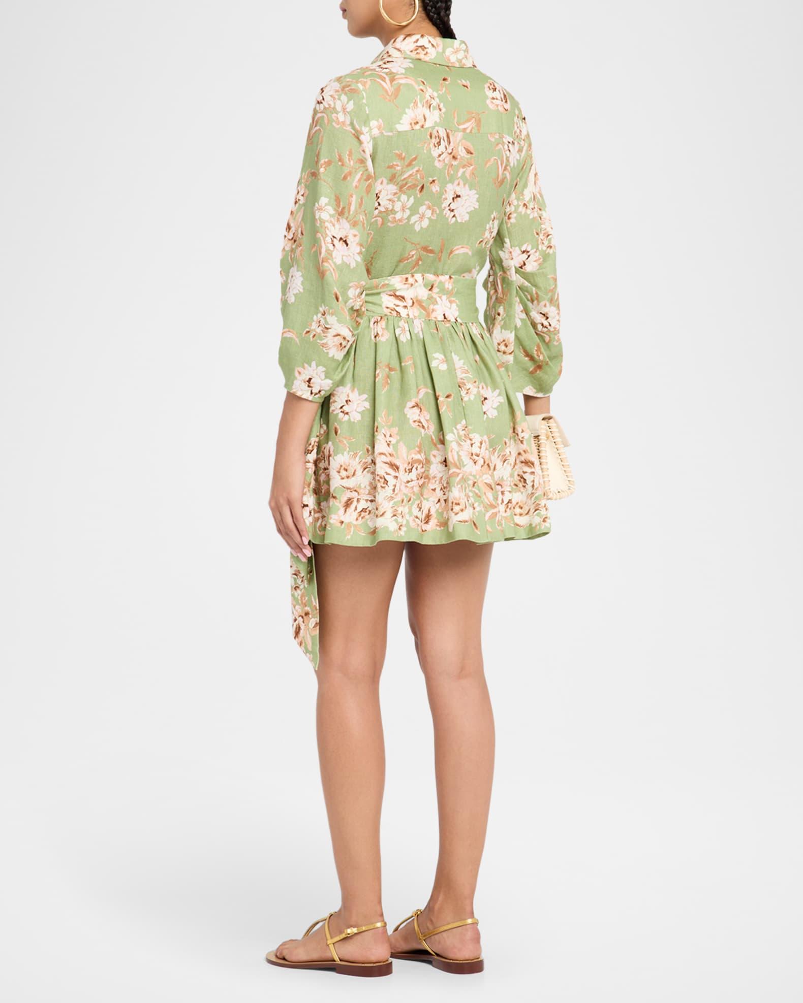 Raya Floral Button-Front Mini Dress Product Image