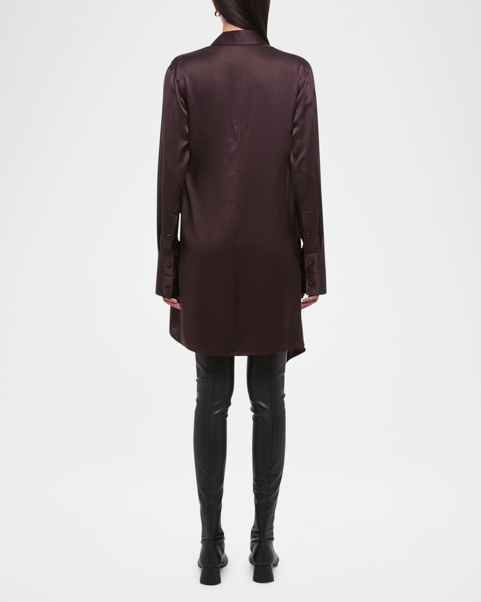 Silk Wrap Shirtdress  Product Image