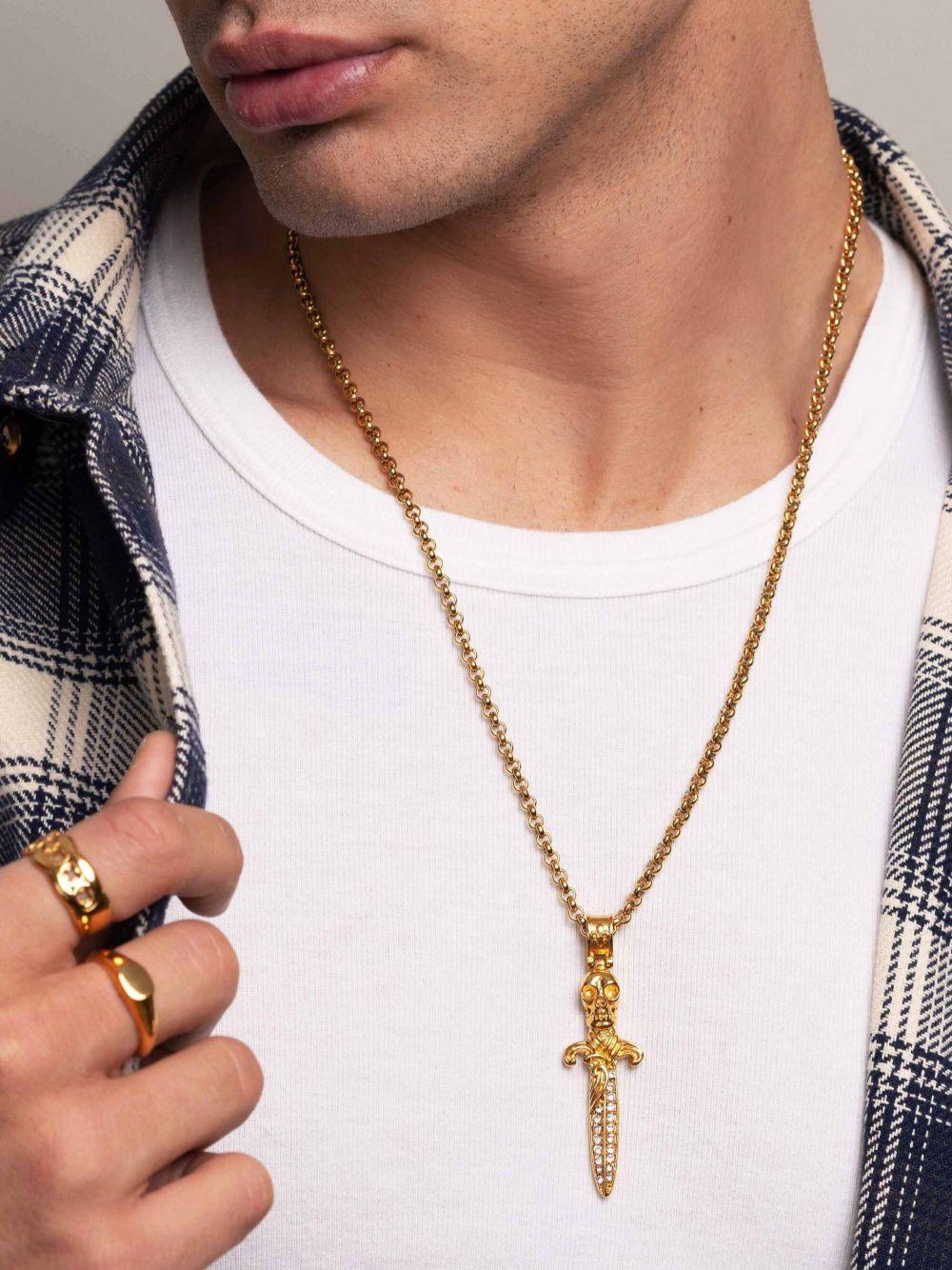 Skull Sword pendant necklace Product Image