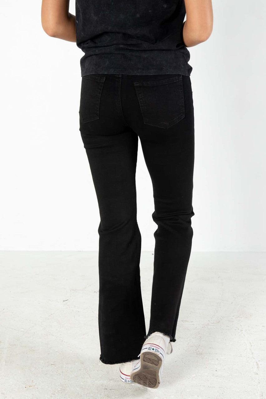 Black Flare Jeans Product Image