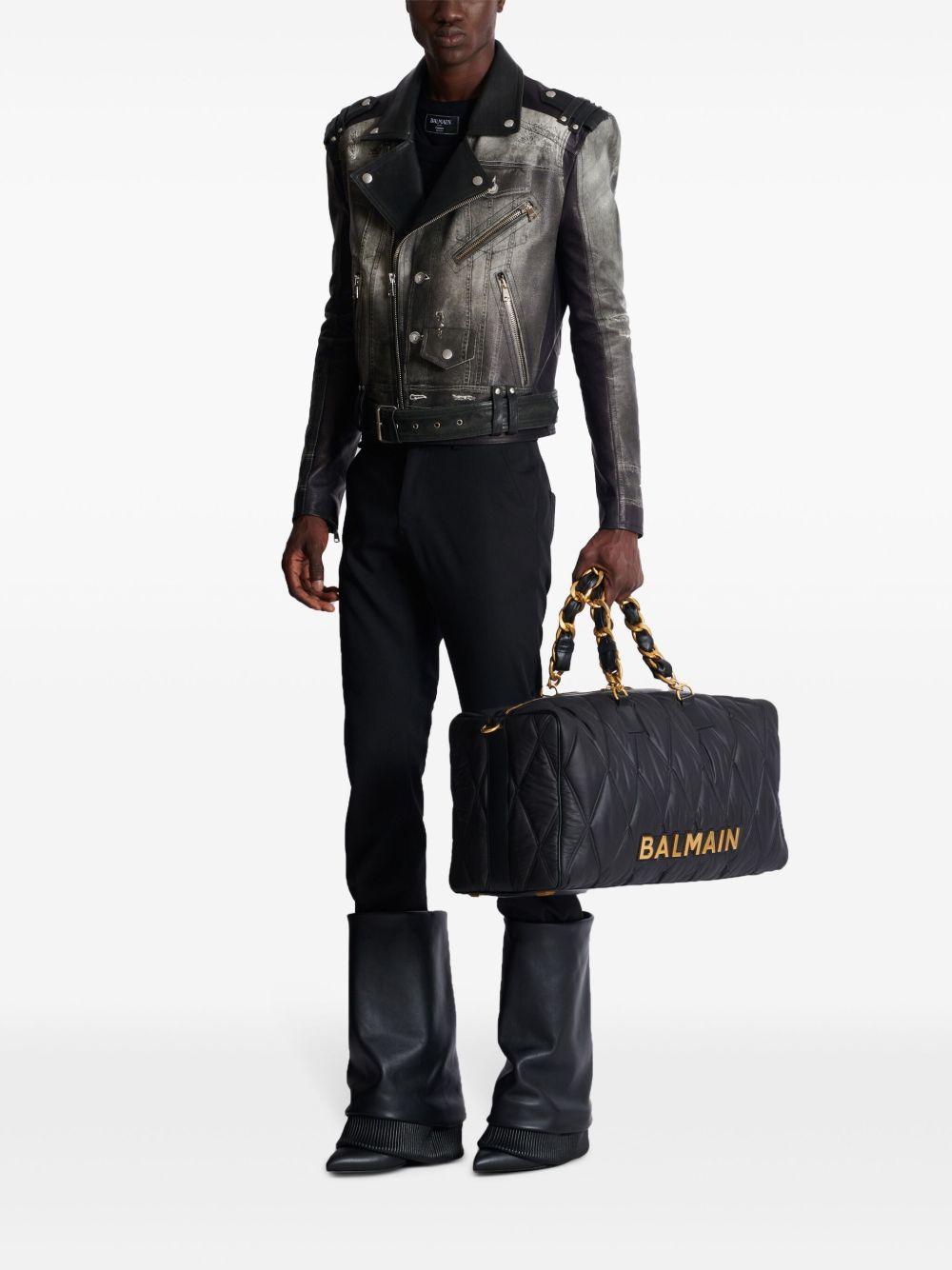 Voyage bag-grid quilted duffle bag Product Image